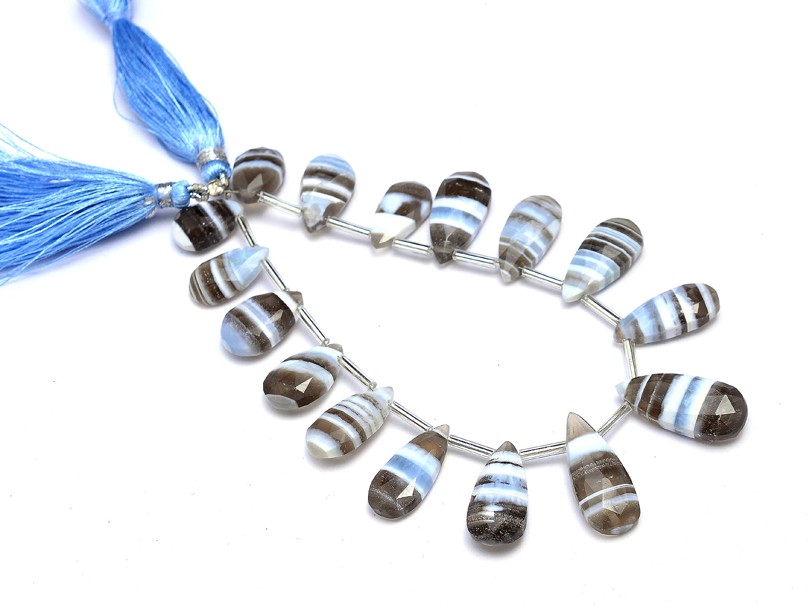 Blue Boulder Opal Faceted Pear , 8x14 mm To 10x25 mm, Boulder Opal Pear , Black Blue Opal, Opal Handmade Gift For Women, 8 Inch