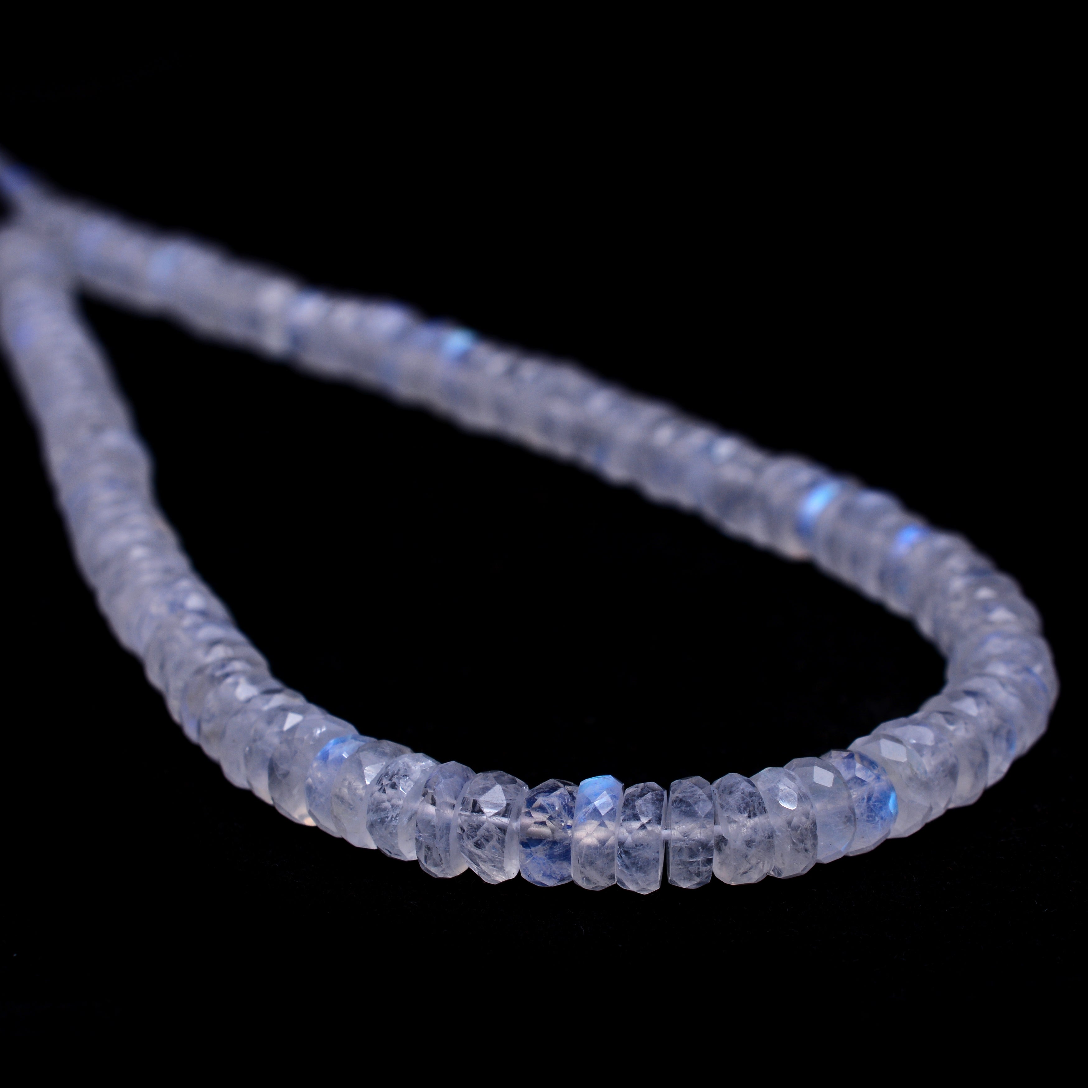 Rainbow Moonstone Faceted Tyre Beads, White Rainbow Tyre Beads, Rainbow Heishi Beads, Rainbow Moonstone Jewelry Making Beads