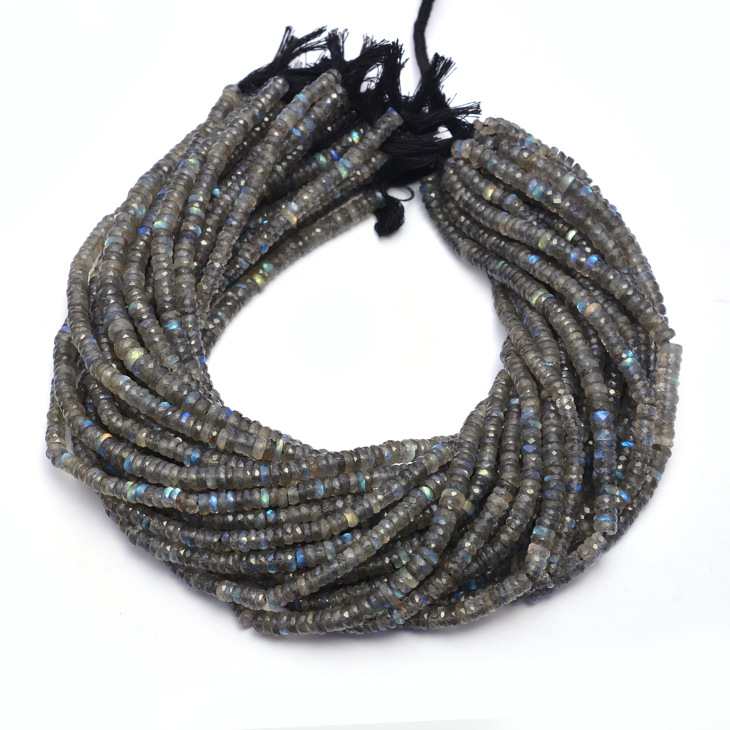 Labradorite faceted Tyre Beads, Labradorite Tyre Beads, Labradorite Heishi Beads, Faceted Heishi Beads, Natural Beads