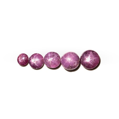 Star Ruby Round Cabs Loose Gemstone, Star Ruby Round Cabochon, Ruby Jewelry Necklace Cabs, Star Ruby Jewelry Making Gemstone