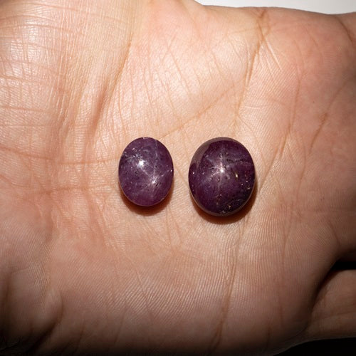 Star Ruby oval Cabs Loose Gemstone, Star Ruby oval Cabochon, Ruby Jewelry Necklace Cabs, Star Ruby Jewelry Making Gemstone