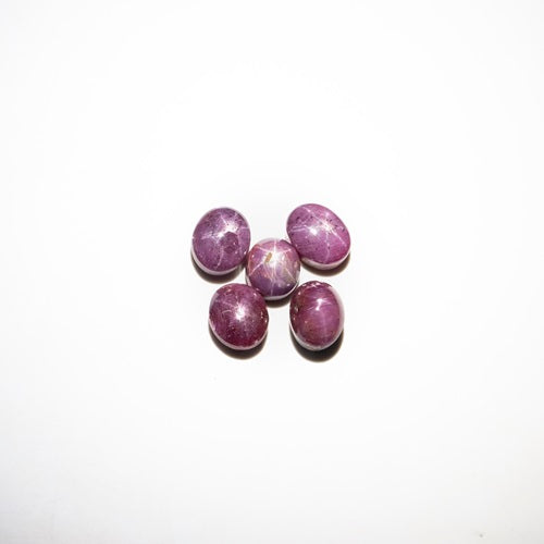 Star Ruby oval Cabs Loose Gemstone, Star Ruby oval Cabochon, Ruby Jewelry Necklace Cabs, SKU2324