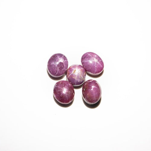 Star Ruby oval Cabs Loose Gemstone, Star Ruby oval Cabochon, Ruby Jewelry Necklace Cabs, SKU2324
