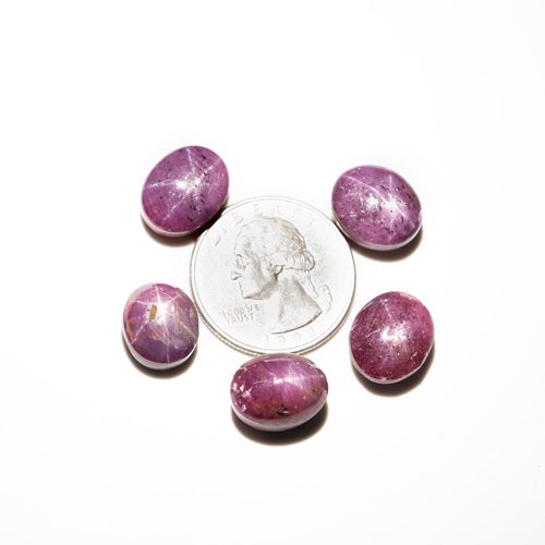 Star Ruby oval Cabs Loose Gemstone, Star Ruby oval Cabochon, Ruby Jewelry Necklace Cabs, SKU2324