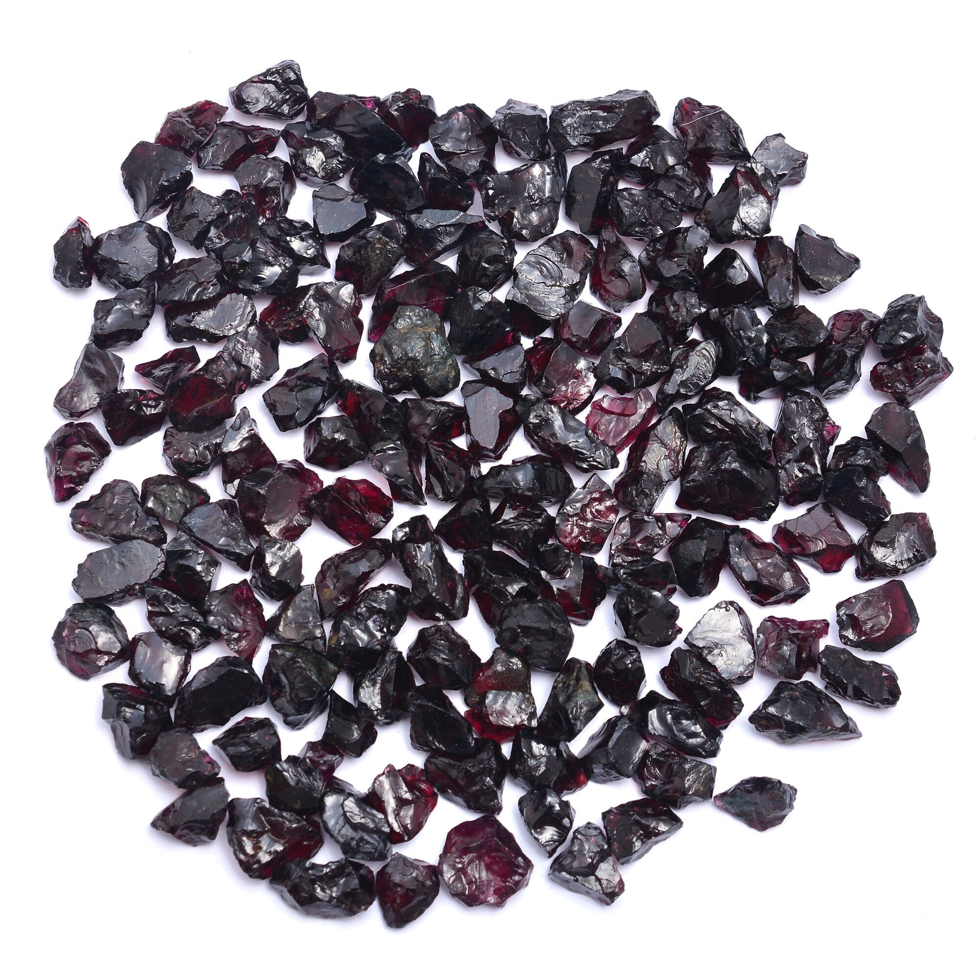 Red Garnet Rough Loose Gemstone, 5 mm To 10 mm, SKU385
