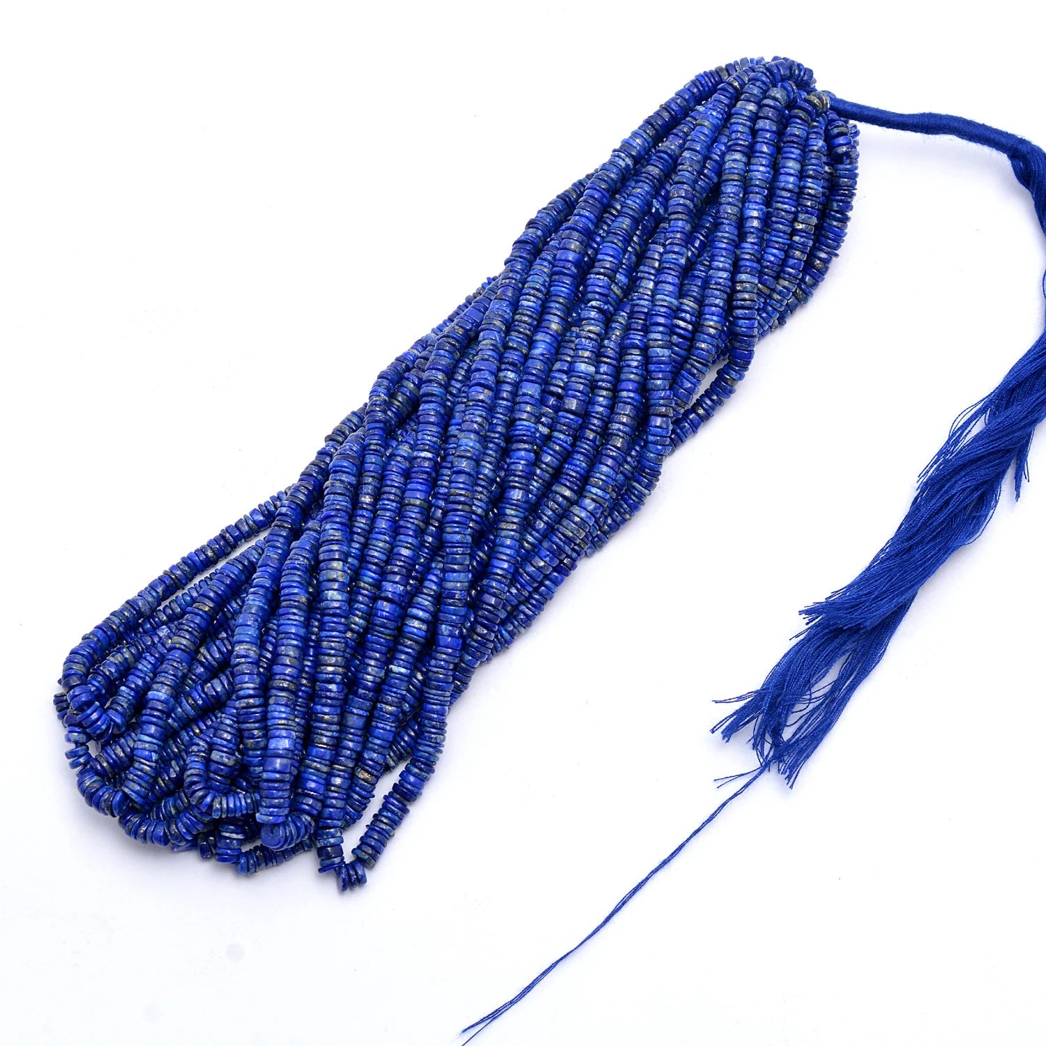 Lapis Smooth Tyre Beads, Lapis Smooth Coin, Lapis Lazuli Wheels, Lapis Handmade Jewelry Making Gemstone Beads, 16 Inch