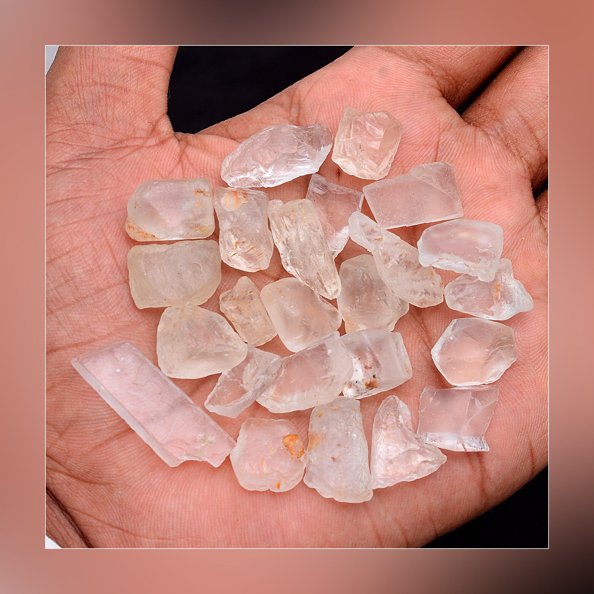 White Topaz Raw Gemstone, Topaz Rough For Jewelry making, SKU536