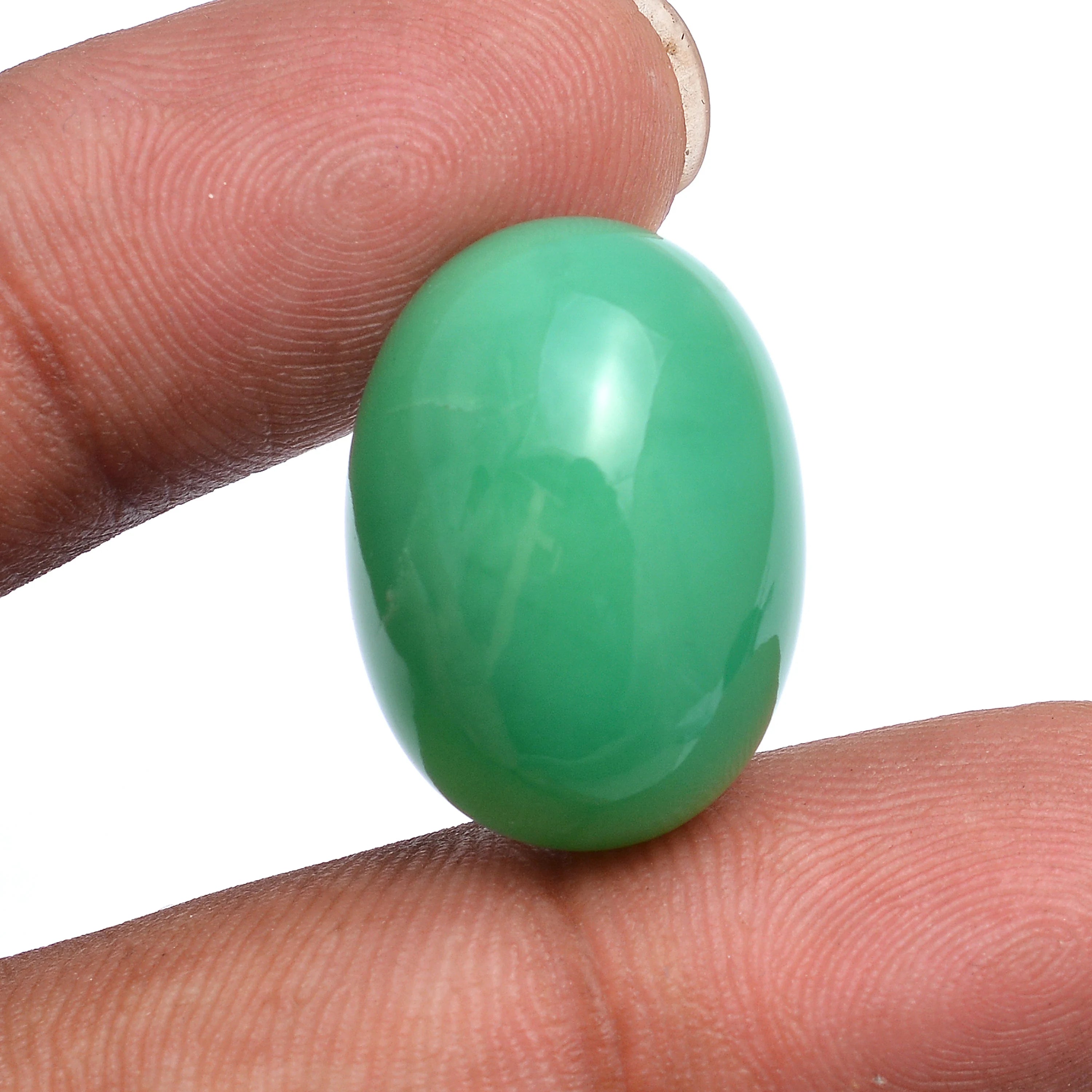 Natural Chrysoprase Oval Cabochon, Chrysoprase Loose Gemstone, Green Chrysoprase Ring Stone, Chrysoprase Jewelry Making Gemstone (SKU182)