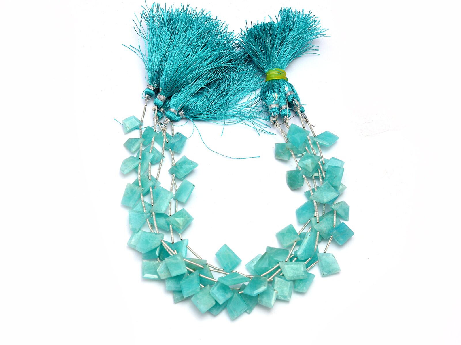 Natural Amazonite irregular Shape Briolettes Beads, 9 Inch Strand, (SKU679)