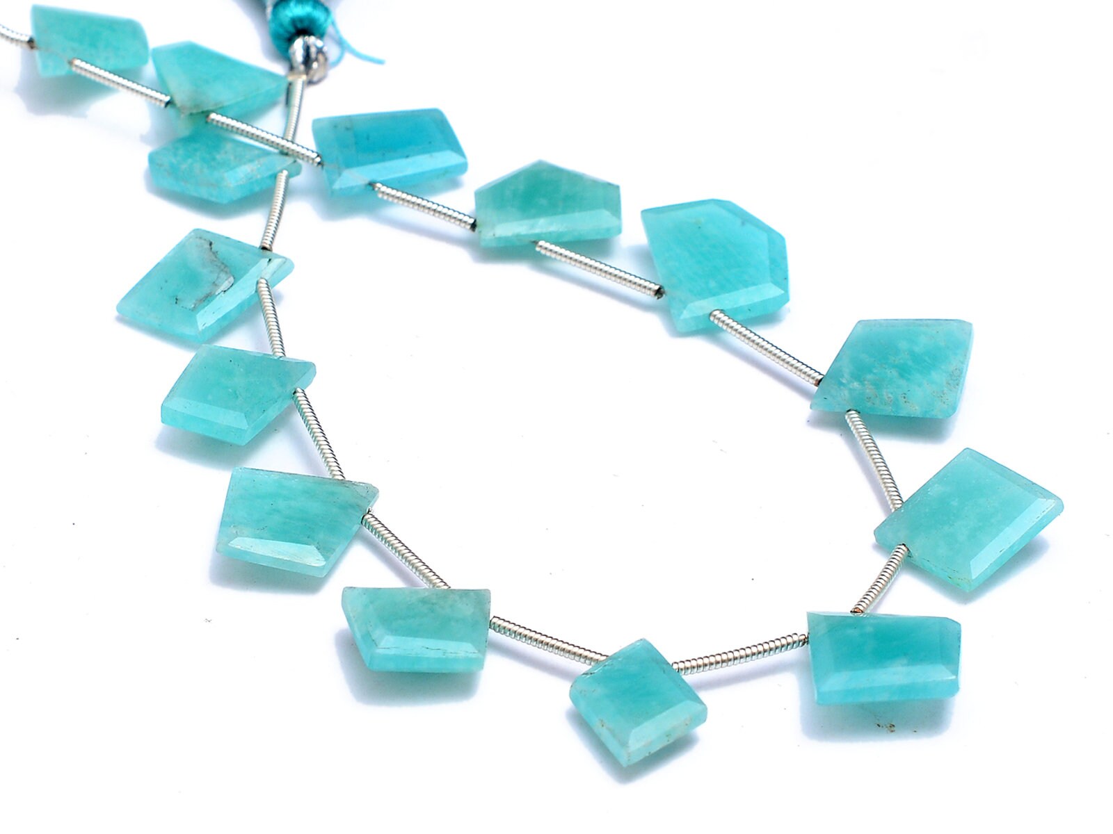Natural Amazonite irregular Shape Briolettes Beads, 9 Inch Strand, (SKU679)