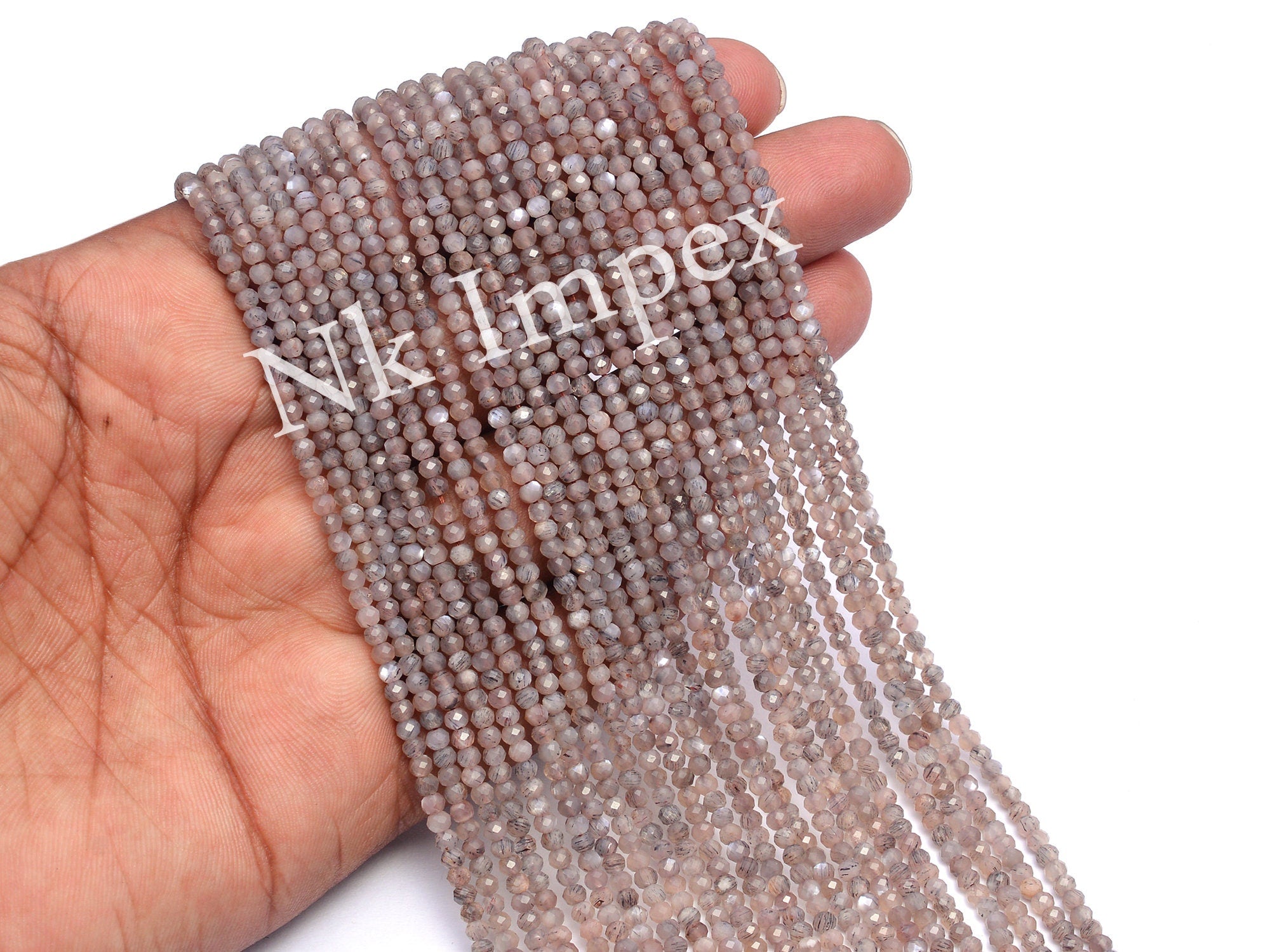 Chocolate Moonstone Faceted Rondelle Beads, 3 mm, Chocolate Moonstone Rondelle, Moonstone Handmade Jewelry Making Beads, 13 Inch
