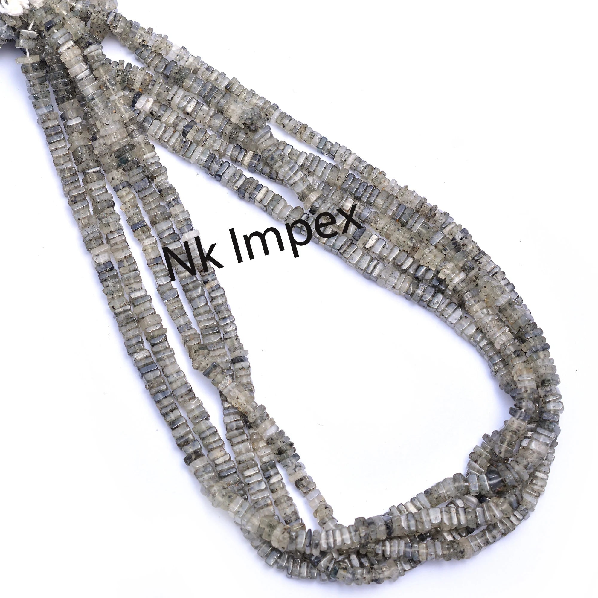Black Rutile Smooth Square Beads, 4 mm To 6 mm, Black Rutile Square Gemstone, Rutile Jewelry Making Gemstone Beads, 16 Inches, SKU 109