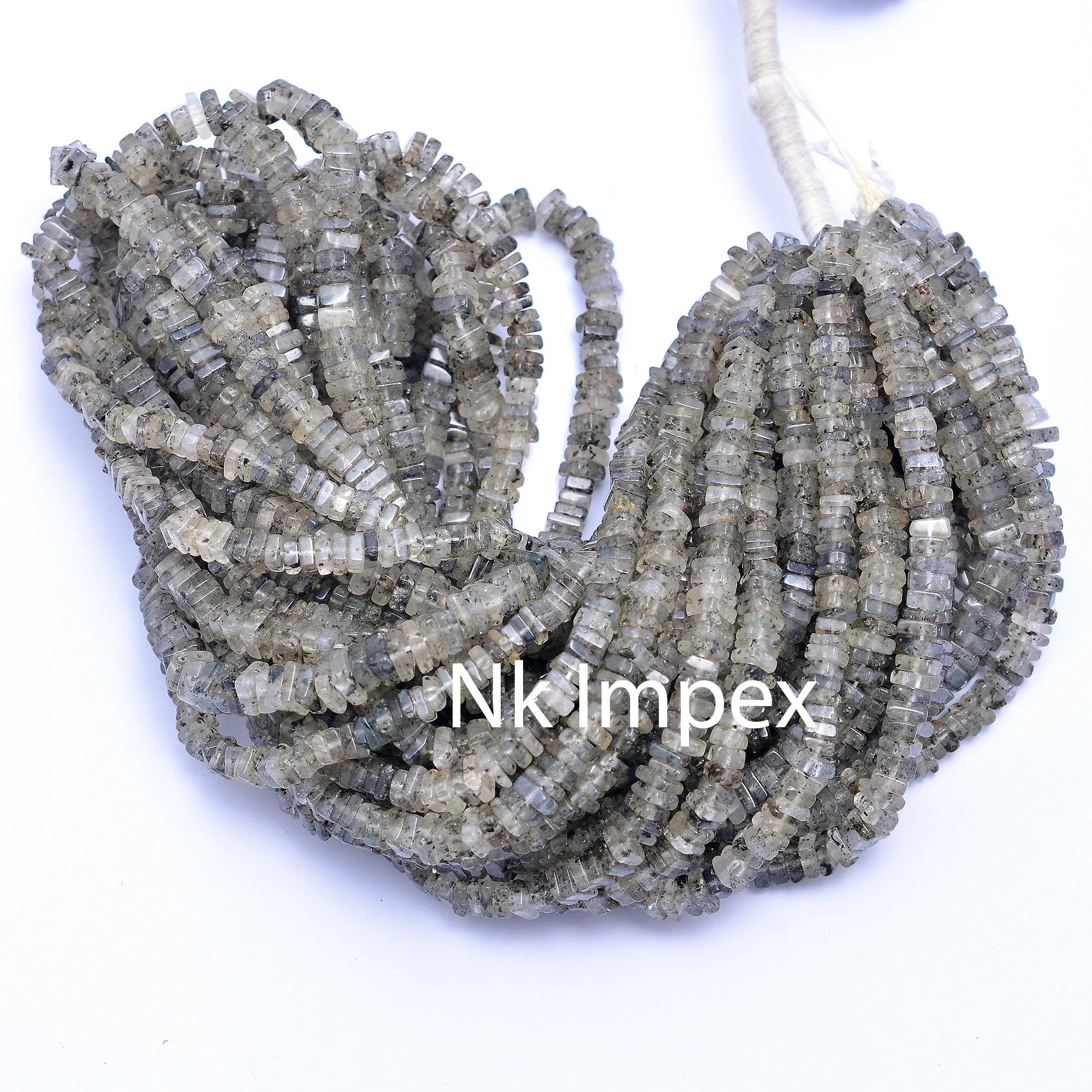 Black Rutile Smooth Square Beads, 4 mm To 6 mm, Black Rutile Square Gemstone, Rutile Jewelry Making Gemstone Beads, 16 Inches, SKU 109