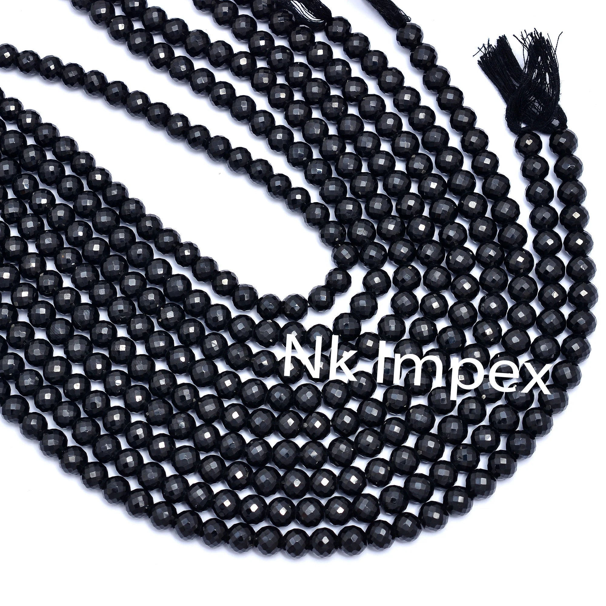 Black Spinel Faceted Round Balls Beads, Black Spinel Balls, Black Spinel Round, Black Spinel Gemstone Jewelry Making Beads
