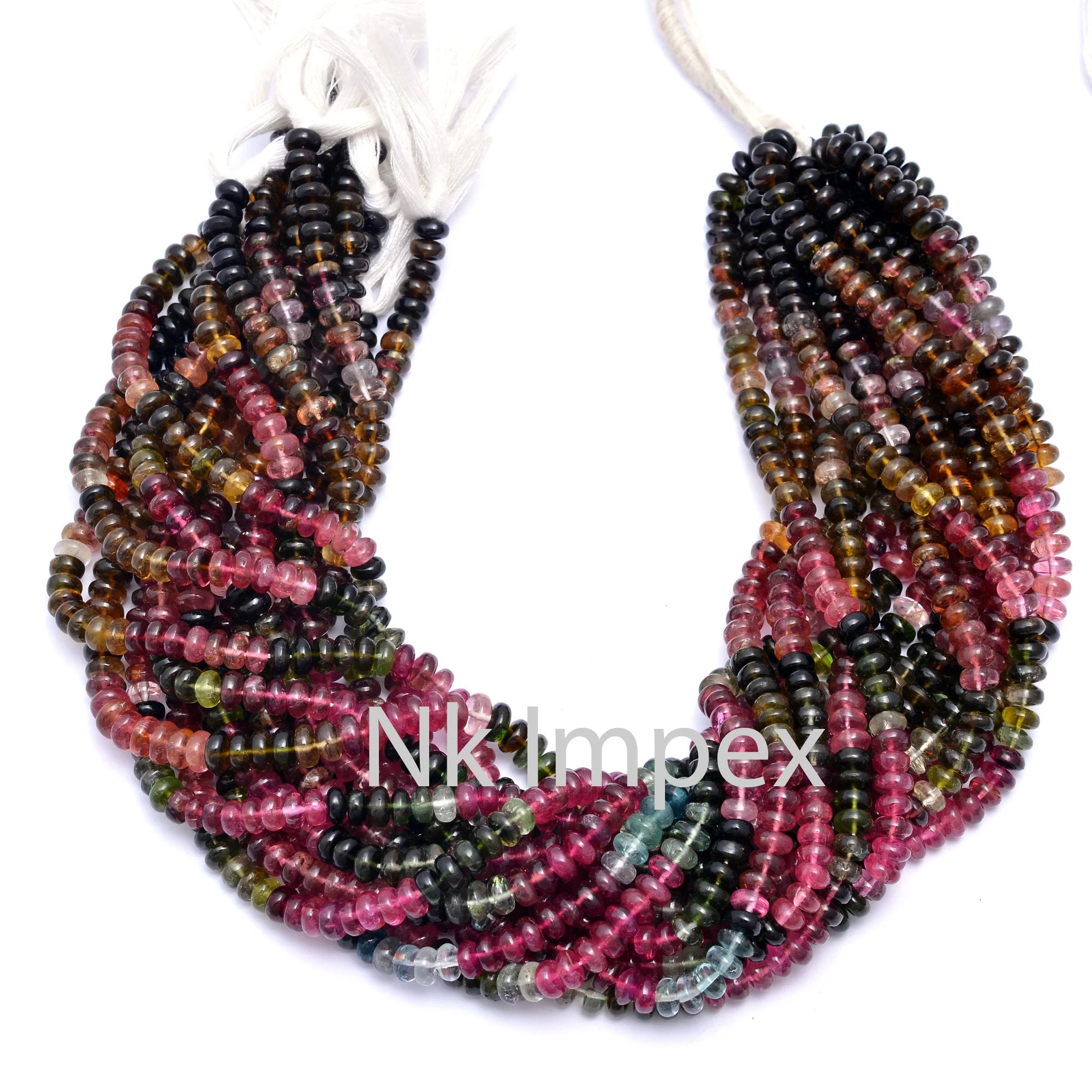 Natural Tourmaline Beads, 6 mm Beads, Smooth Beads, Rondelle Beads, Tourmaline Beads, Best Quality Tourmaline Beads, 13" Strand (SKU208)