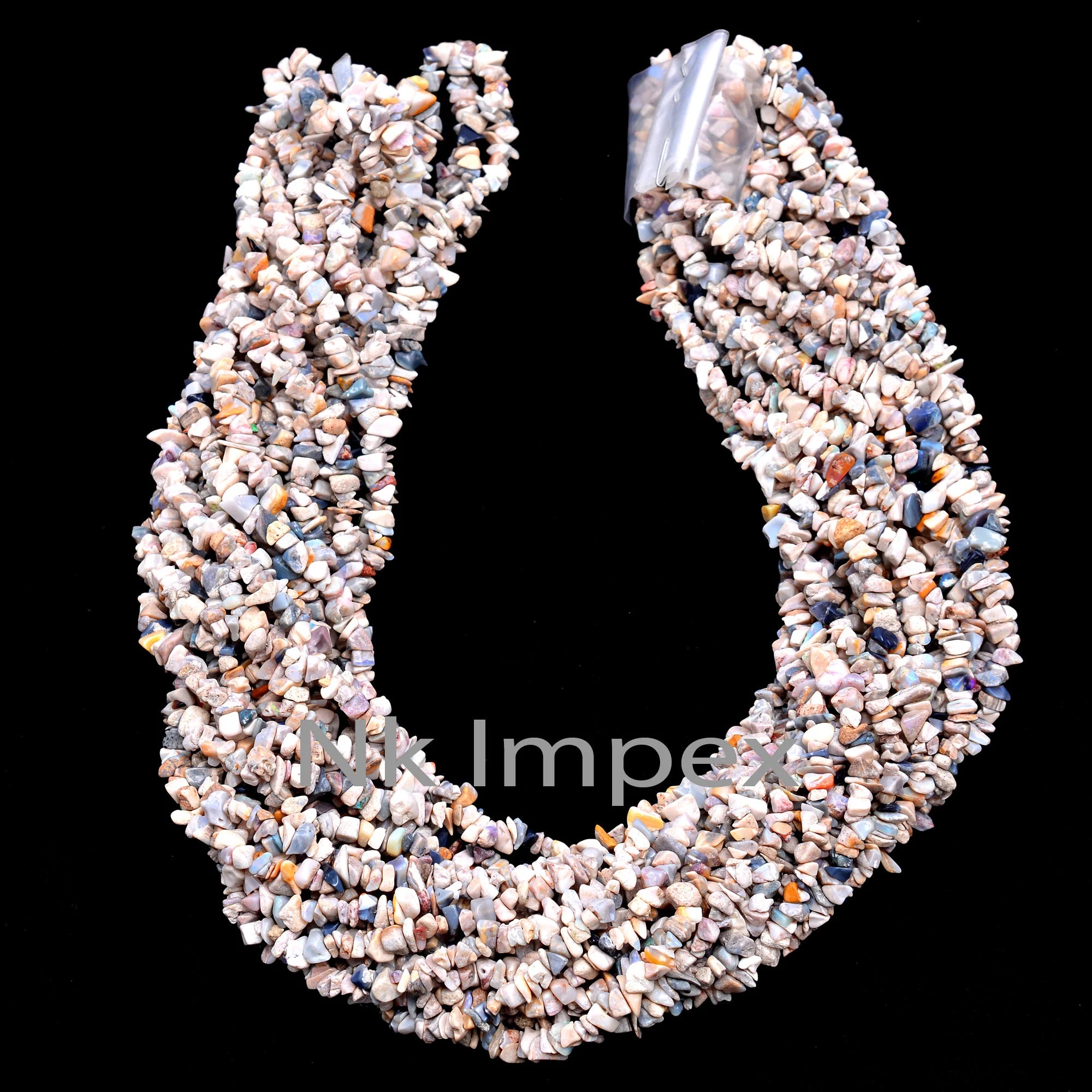 Australian Opal Smooth Chips Beads, 4.5 - 5.5 mm, Australian Opal Uncut Chips, Opal Uncut Chips, Australian Jewelry Making Beads, SKU 313