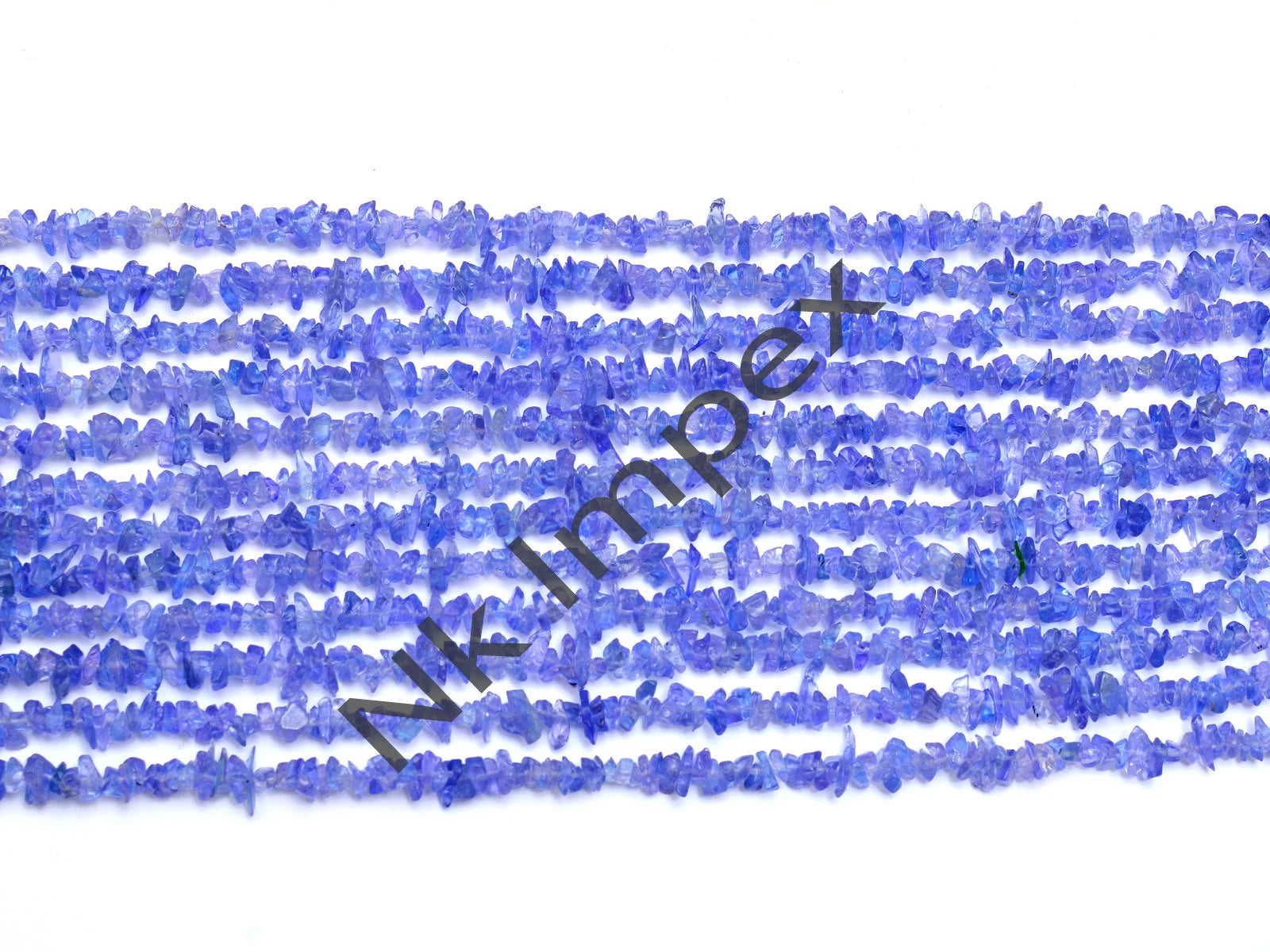 Natural Tanzanite Raw Uncut Chips Beads, 3.5 To 5 mm, 36 Inch Strand, (SKU315)