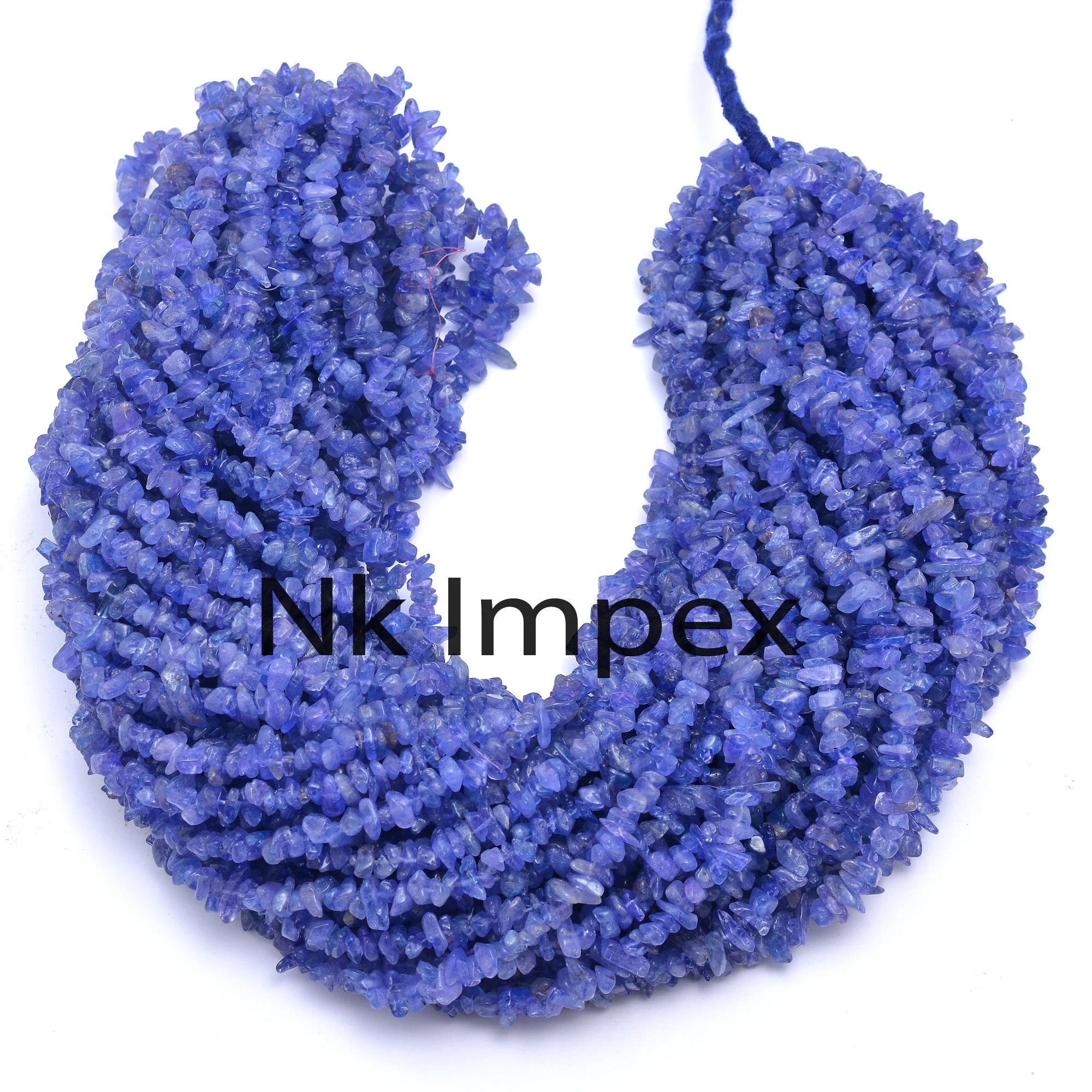 Natural Tanzanite Raw Chips Beads, 4 To 6 mm, 36 Inch Strand, (SKU316)