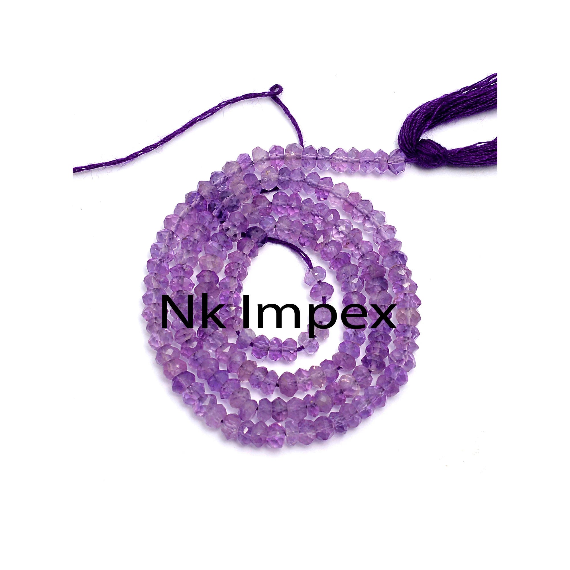 Natural Amethyst Beads for Jewelry Making - Healing Gemstone Beads, Faceted Amethyst Beads for Bracelets, Necklaces & DIY Craft Projects