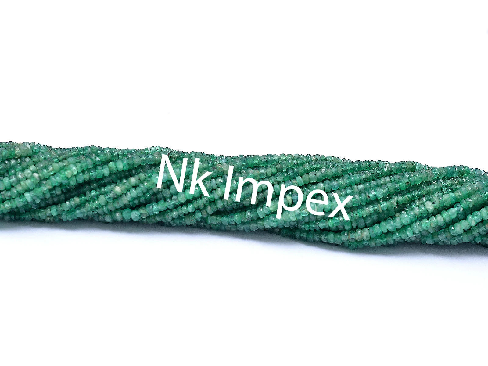 Natural Emerald Faceted Rondelle Beads, 2 mm To 3 mm, Emerald Rondelle Beads, Emerald Beads, Emerald Jewelry Making Beads, 7.5 Inch (SKU138)