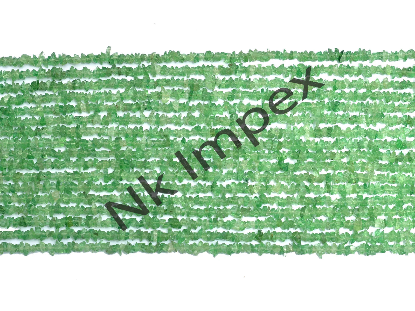 Tsavorite Smooth Uncut Beads, 3 mm - 4 mm, Tsavorite Chips Beads, Tsavorite Uncut, Tsavorite Handmade Jewelry, Gem Quality, 36 Inch, SKU 177