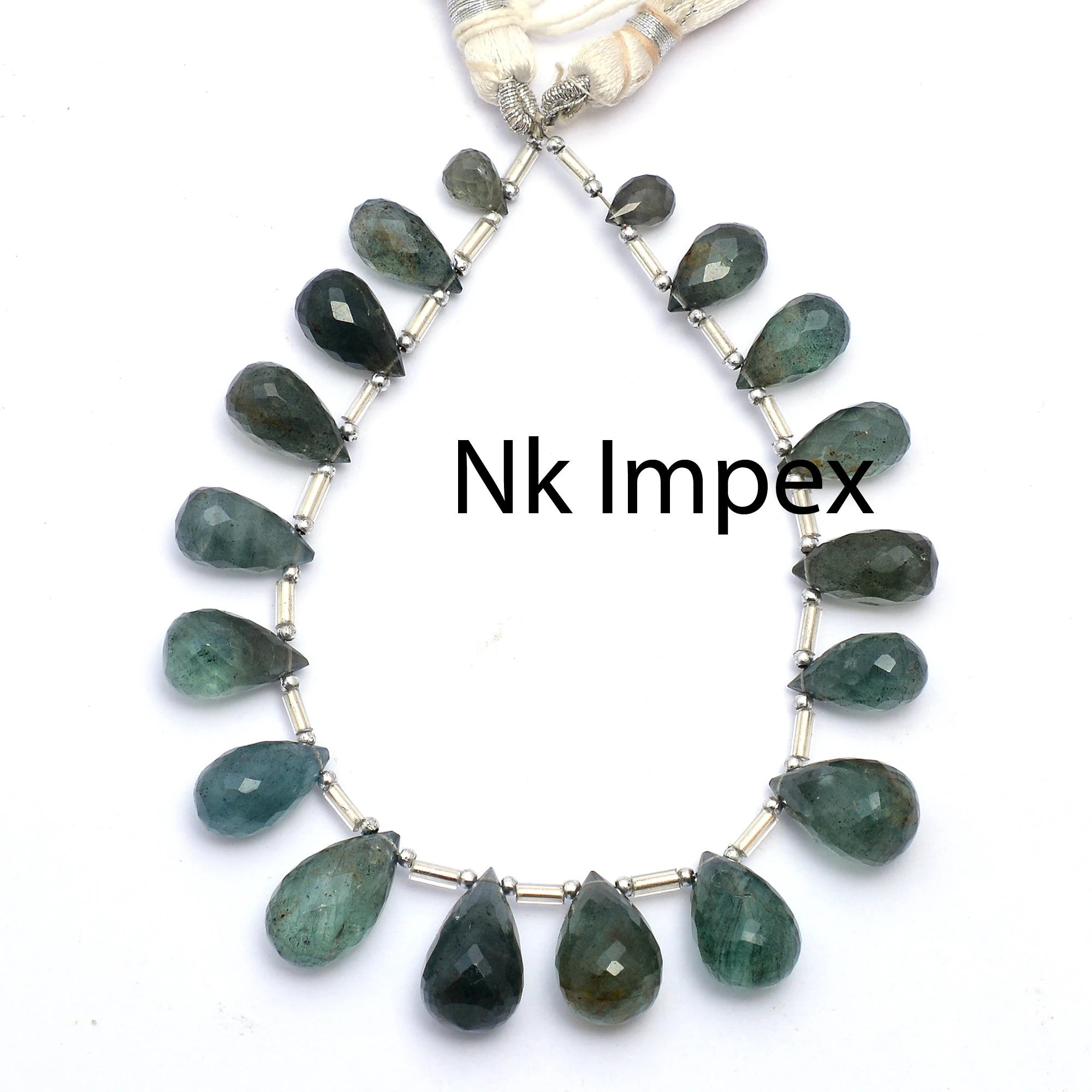 Natural Moss Aquamarine Tear Drop Cut Briolettes 8 Inches, AA Quality, Handmade Beads, Gift For Her, Jewelry Beads, SKU No. 311