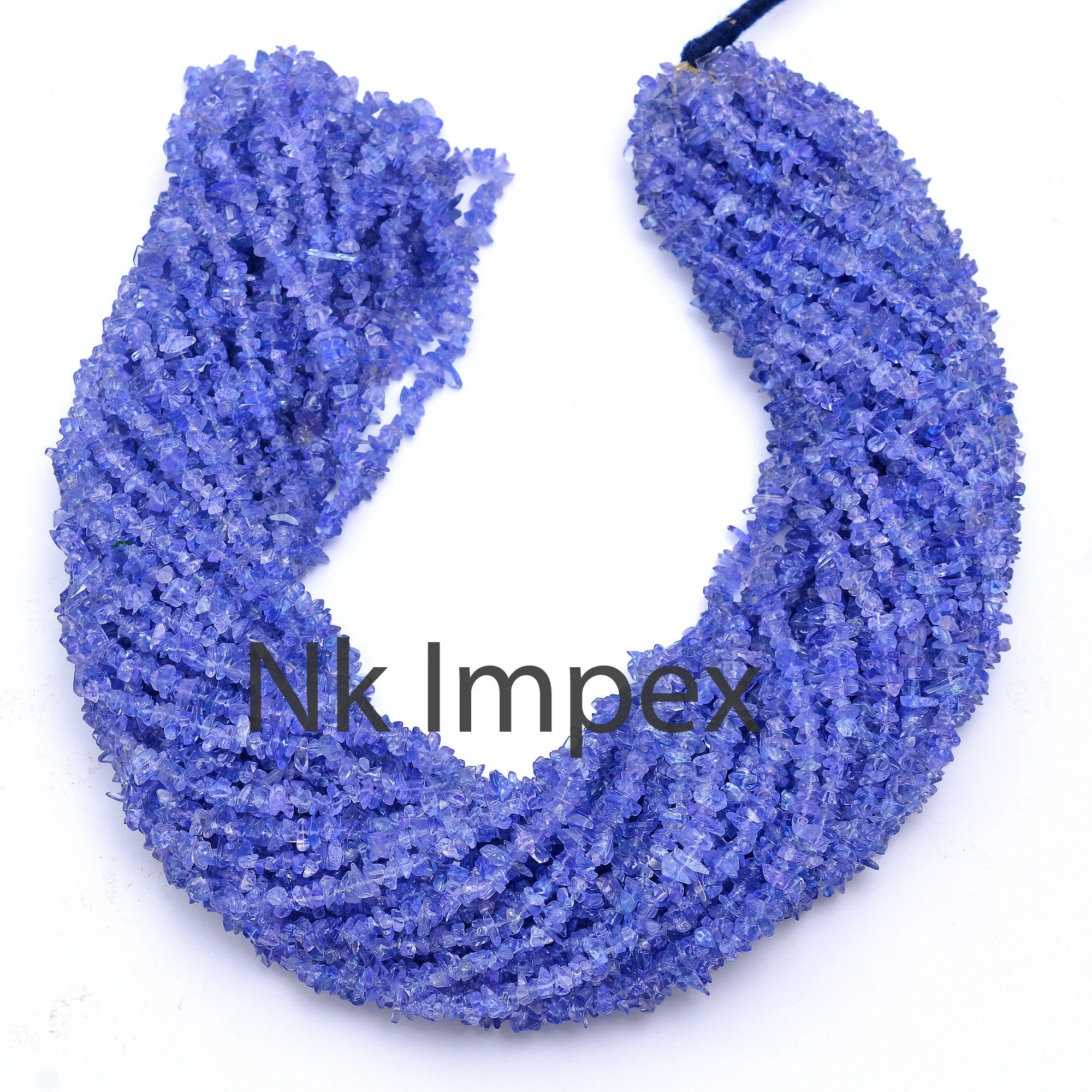 Natural Tanzanite Raw Uncut Chips Beads, 3.5 To 5 mm, 36 Inch Strand, (SKU315)