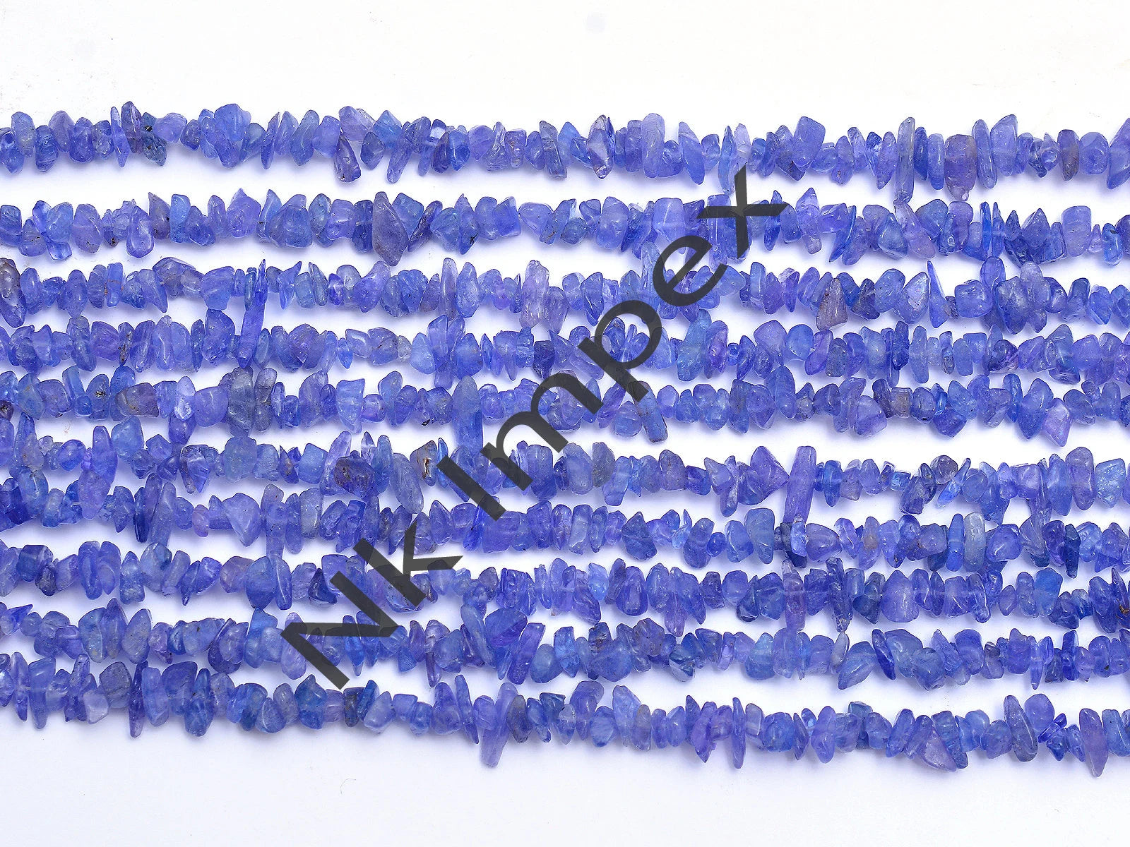 Natural Tanzanite Raw Chips Beads, 4 To 6 mm, 36 Inch Strand, (SKU316)