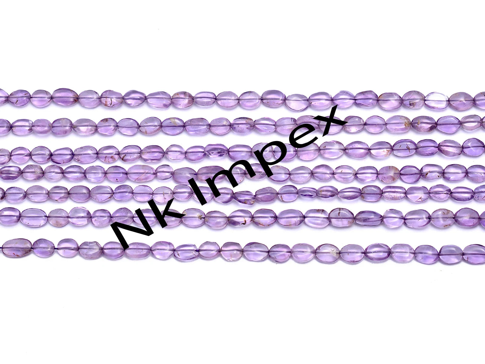 Natural Purple Amethyst Smooth Oval Beads, 4x6 To 5x7 mm, 15 Inch Amethyst Gemstone Beads Supplier, (SKU332)
