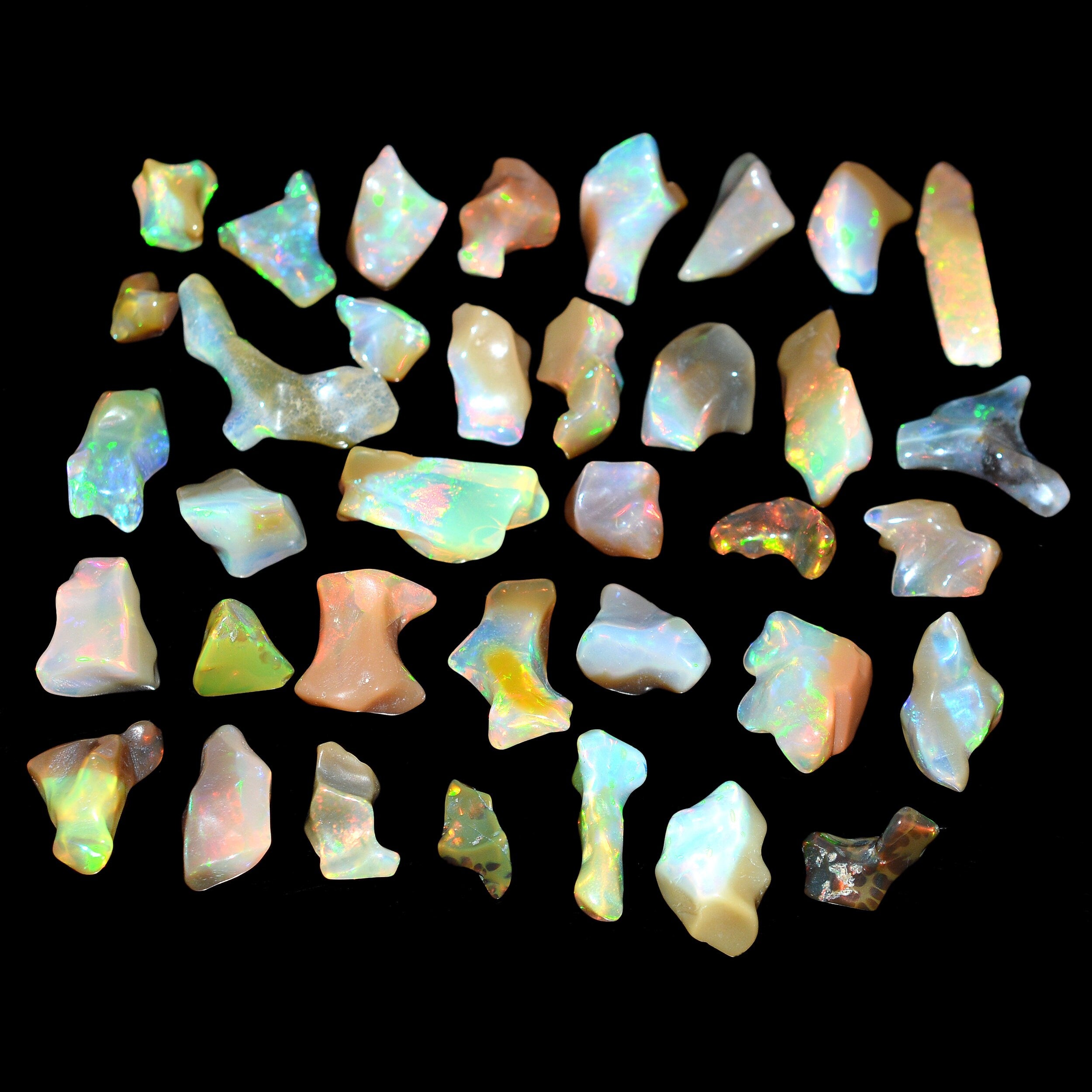 Brown Ethiopian Opal Smooth Unshaped Free Forms, 7x9 mm To 9x20 mm, Brown Unshaped Opal Free Forms, Rough Opal Organic, SKU1224