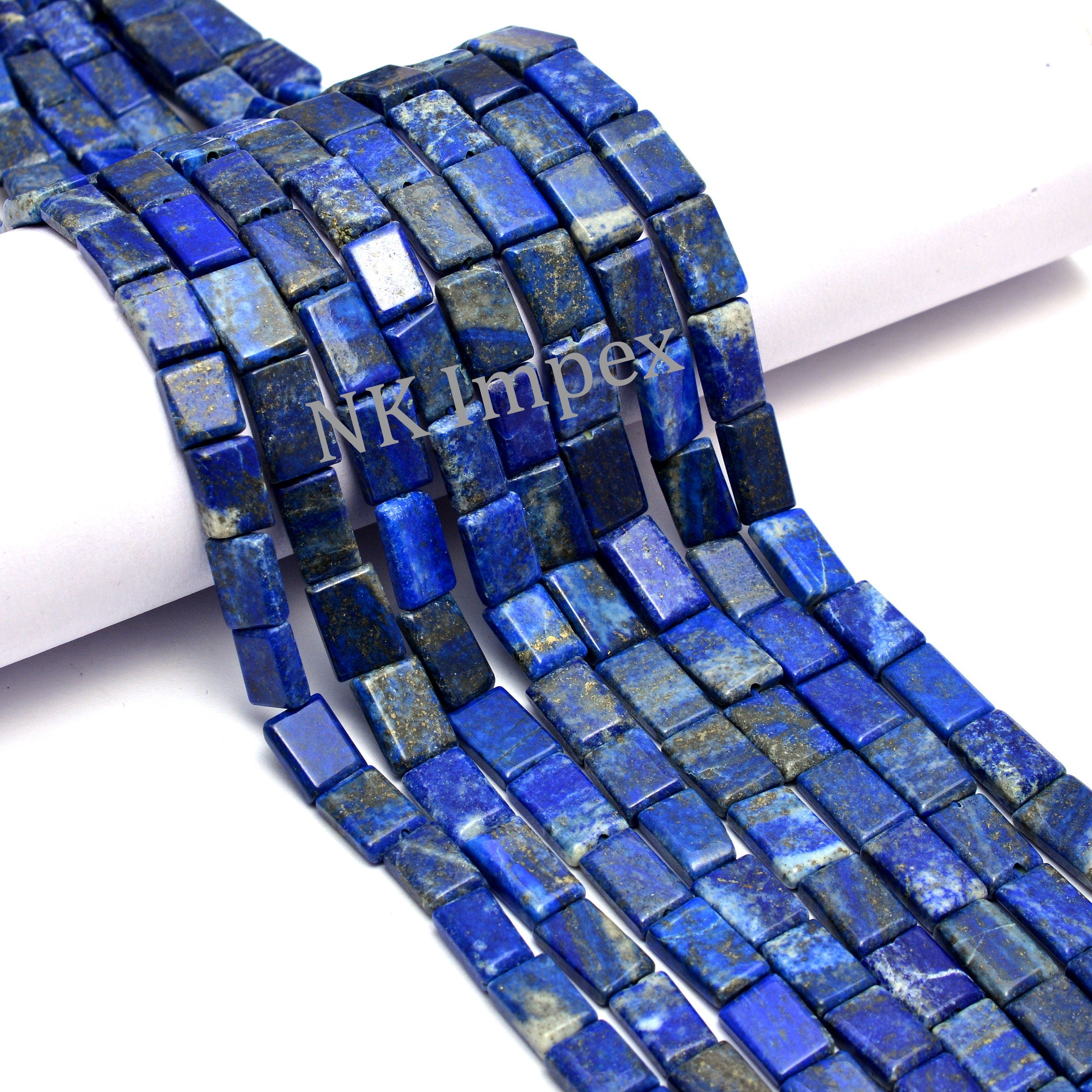 Lapis Lazuli Smooth Tablet Beads, 7x9 mm To 9x12 mm, Lapis Lazuli Chewing Gum Beads, Lapis Lazuli Jewelry Making Gemstone Beads,SKU No. 1165