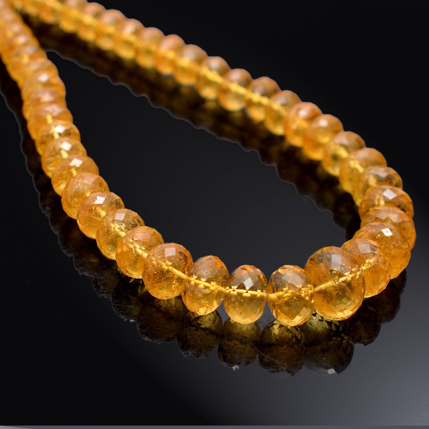 Yellow Aquamarine Faceted Rondelle Beads, 3 mm To 9 mm, Heliodor Faceted Rondelle Beads, Yellow Beryl Jewelry Making Gemstone Beads