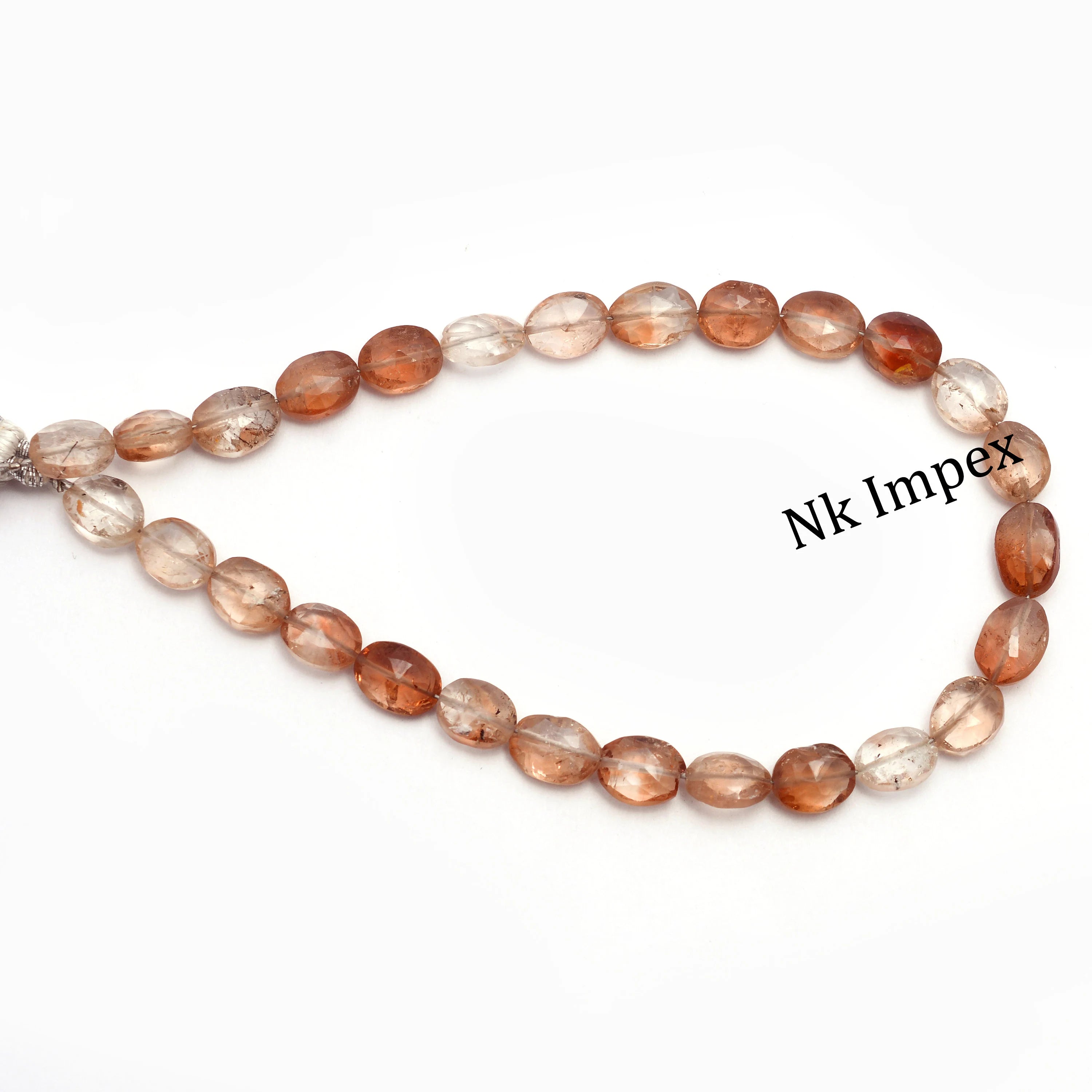 Brown Topaz Faceted Oval Beads, Jewellery Making Gemstone Bead, 10 Inch Strand, SKU1396