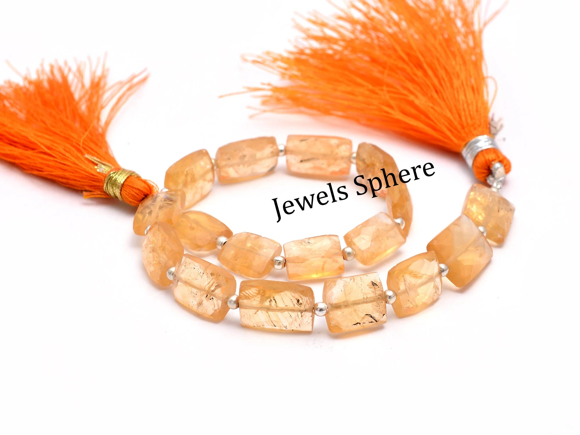 Natural Citrine Faceted Chewing Gum Shape Beads Briolettes, SKU857