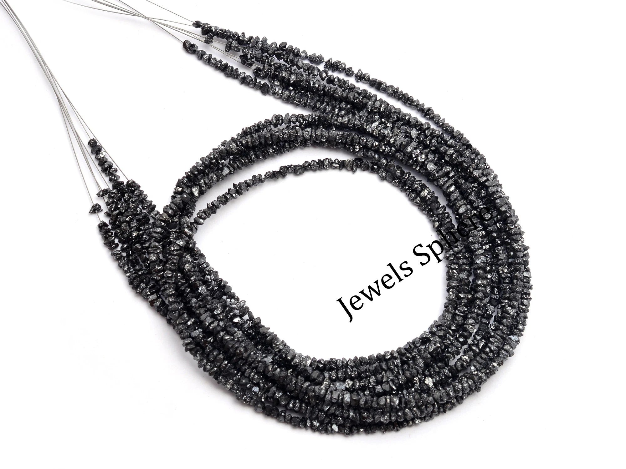 Black Raw Diamond Uncut Beads, Natural Diamond Fancy Beads, SKU816