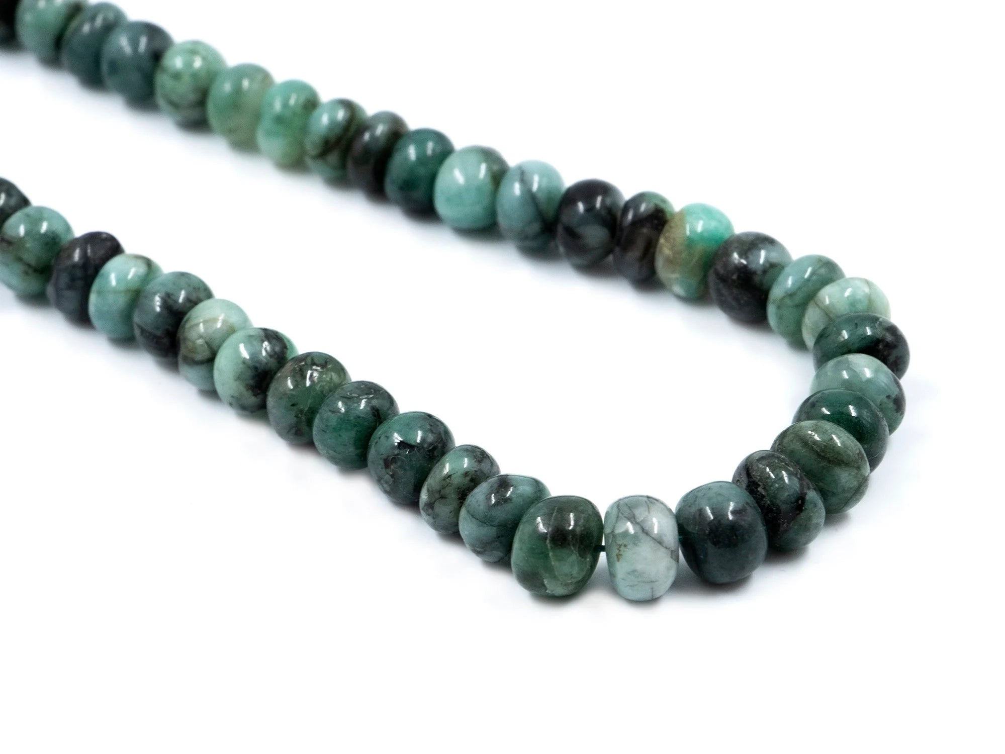 Sakota Emerald Smooth Rondelle Beads, 6 mm To 8.5 mm, Emerald Rondelle Beads, Emerald Beads, Emerald Jewelry Making Gemstone Beads