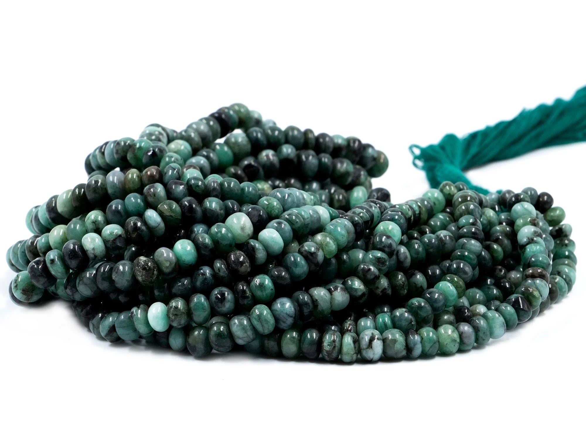 Sakota Emerald Smooth Rondelle Beads, 6 mm To 8.5 mm, Emerald Rondelle Beads, Emerald Beads, Emerald Jewelry Making Gemstone Beads