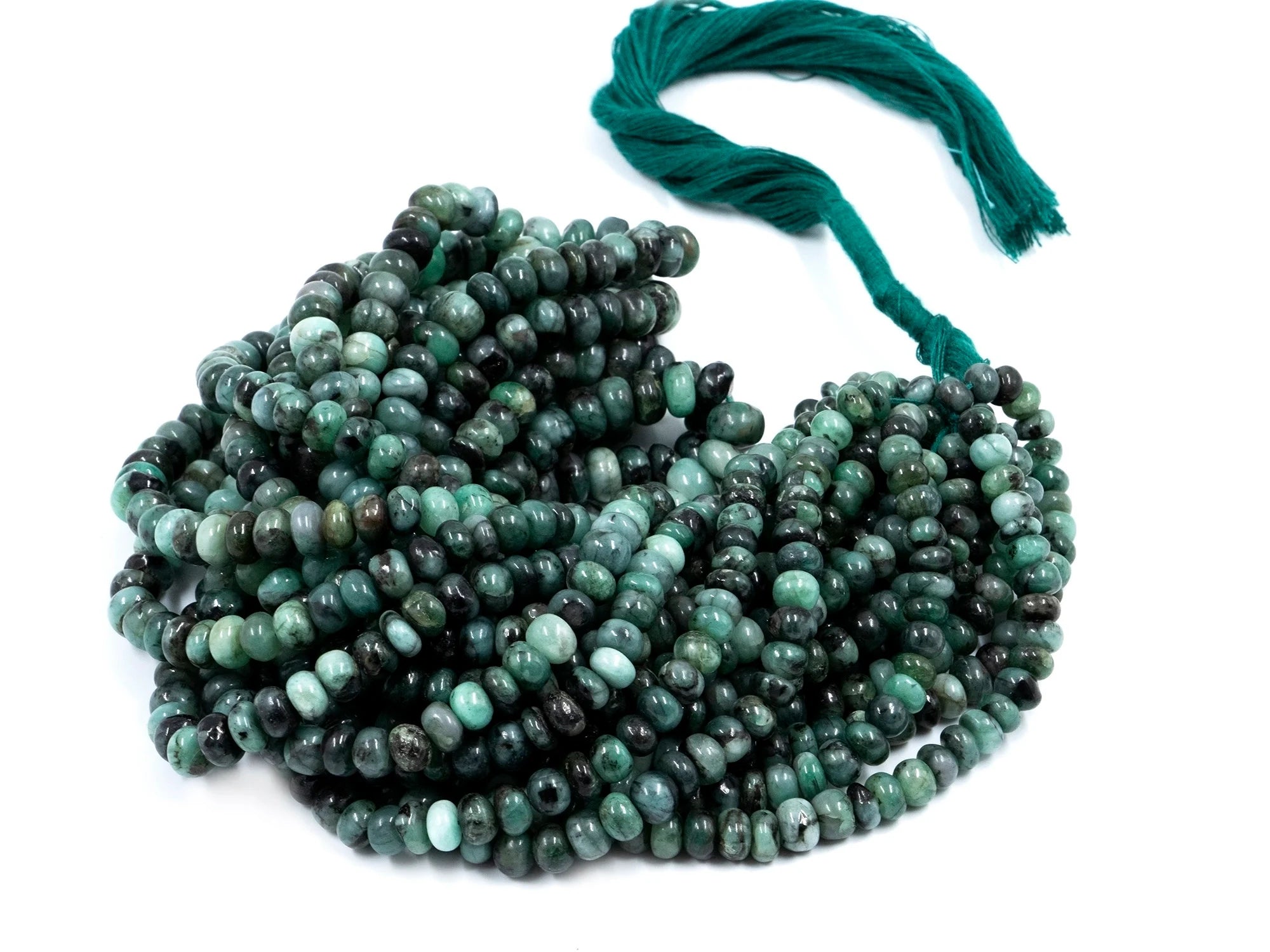 Sakota Emerald Smooth Rondelle Beads, 6 mm To 8.5 mm, Emerald Rondelle Beads, Emerald Beads, Emerald Jewelry Making Gemstone Beads