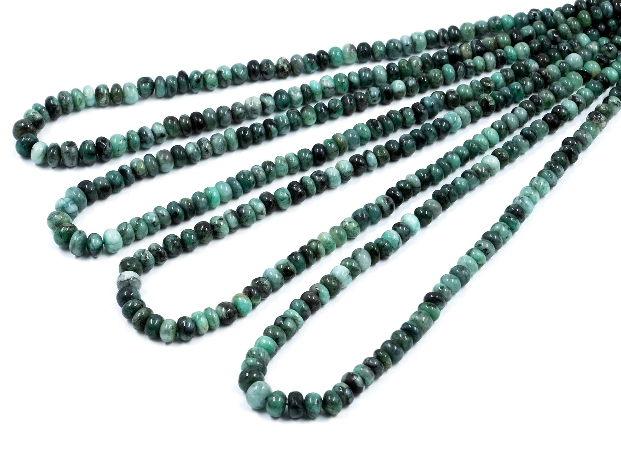 Sakota Emerald Smooth Rondelle Beads, 6 mm To 8.5 mm, Emerald Rondelle Beads, Emerald Beads, Emerald Jewelry Making Gemstone Beads