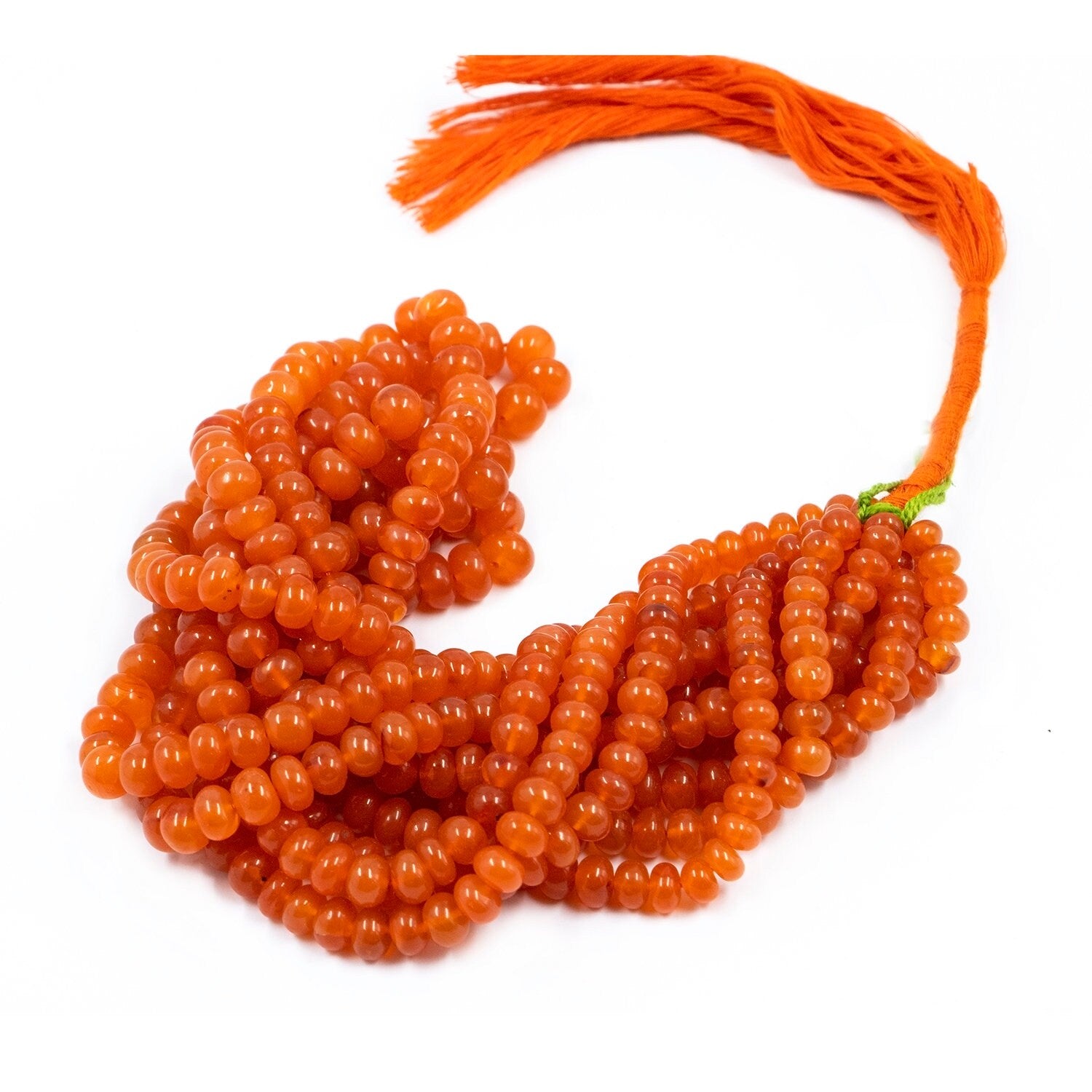 Orange Carnelian Smooth Rondelle Beads, 6 mm To 9 mm, Carnelian Rondelle Beads, Carnelian Beads, Carnelian Jewelry Making Beads
