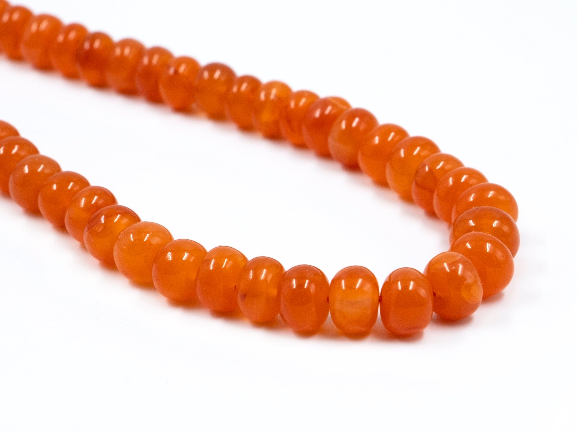 Orange Carnelian Smooth Rondelle Beads, 6 mm To 9 mm, Carnelian Rondelle Beads, Carnelian Beads, Carnelian Jewelry Making Beads