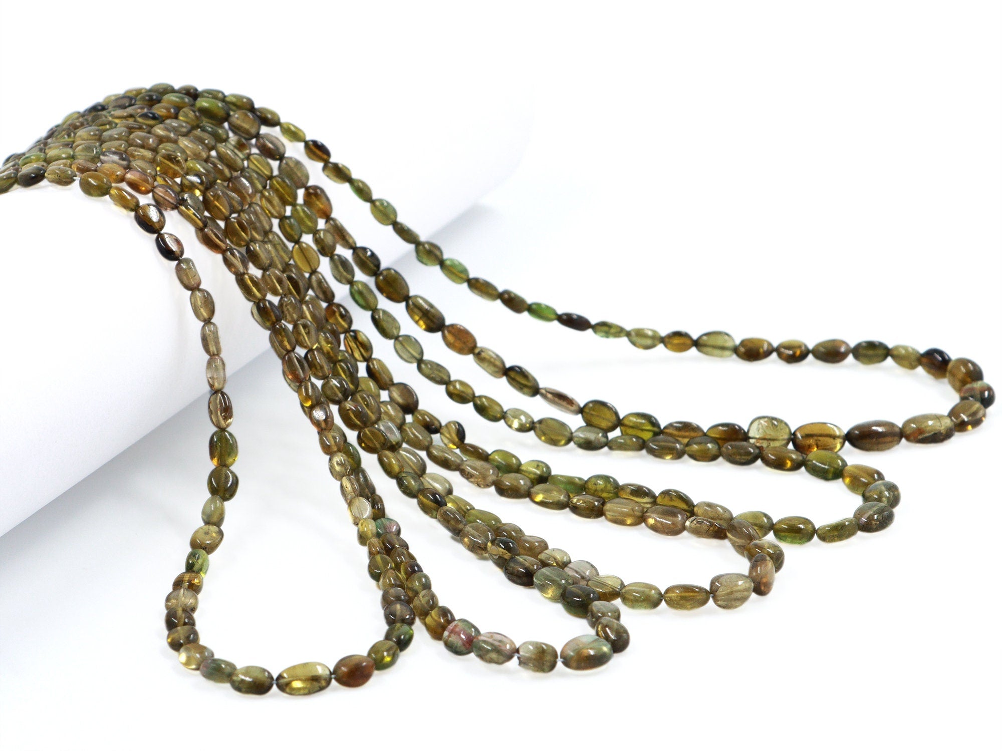 Green Tourmaline Smooth Oval Beads, 3x4 mm To 5x7 mm, Green Tourmaline Oval, Tourmaline Handmade Gift For Women, Jewelry Gemstone