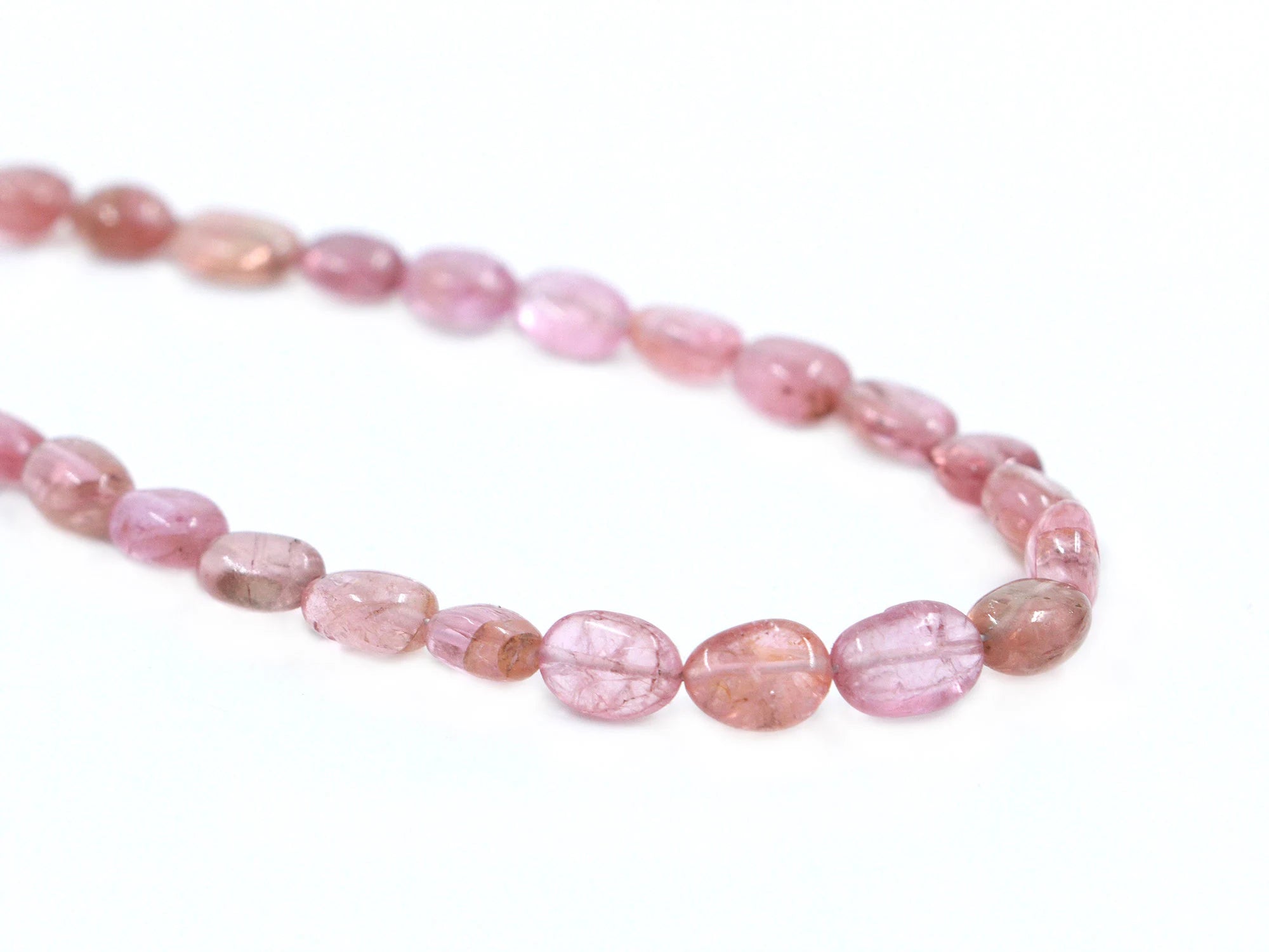 Pink Tourmaline Smooth Oval Beads, 3x3.5 mm To 5x7 mm, Tourmaline Oval, Tourmaline Handmade Jewelry Making Gemstone, 18 Inch Strand