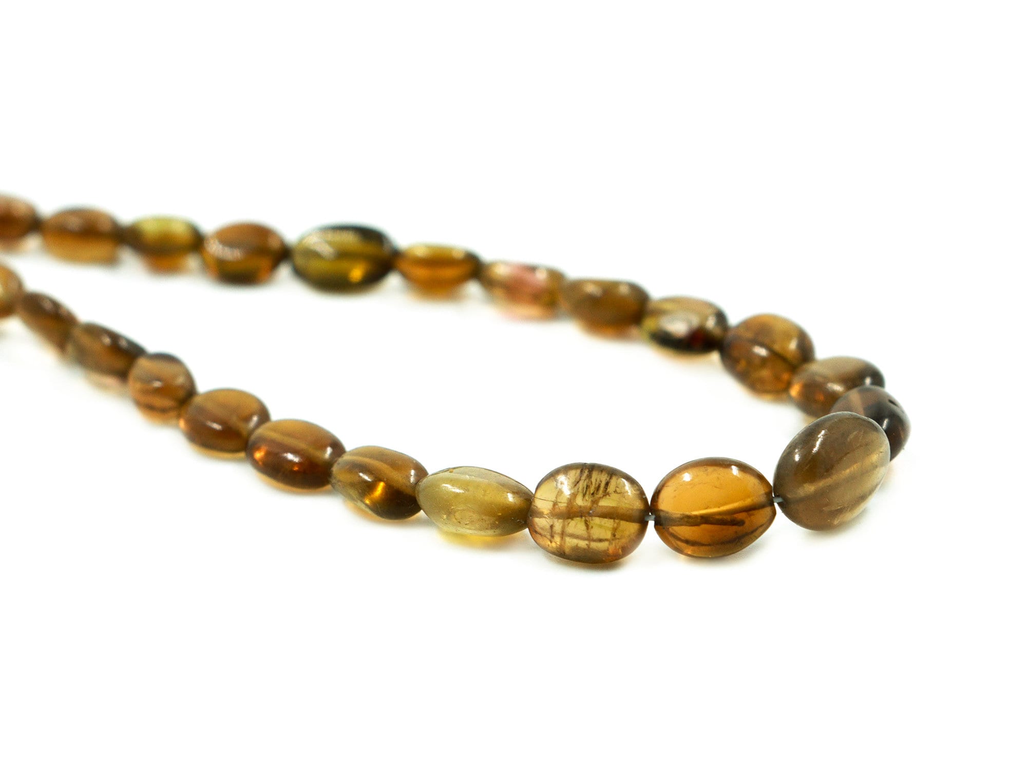 Natural Green Tourmaline Smooth Oval Beads, 3x3.5 mm To 5x7 mm, Green Tourmaline Oval, Tourmaline Jewelry Making Gemstone,18 Inches