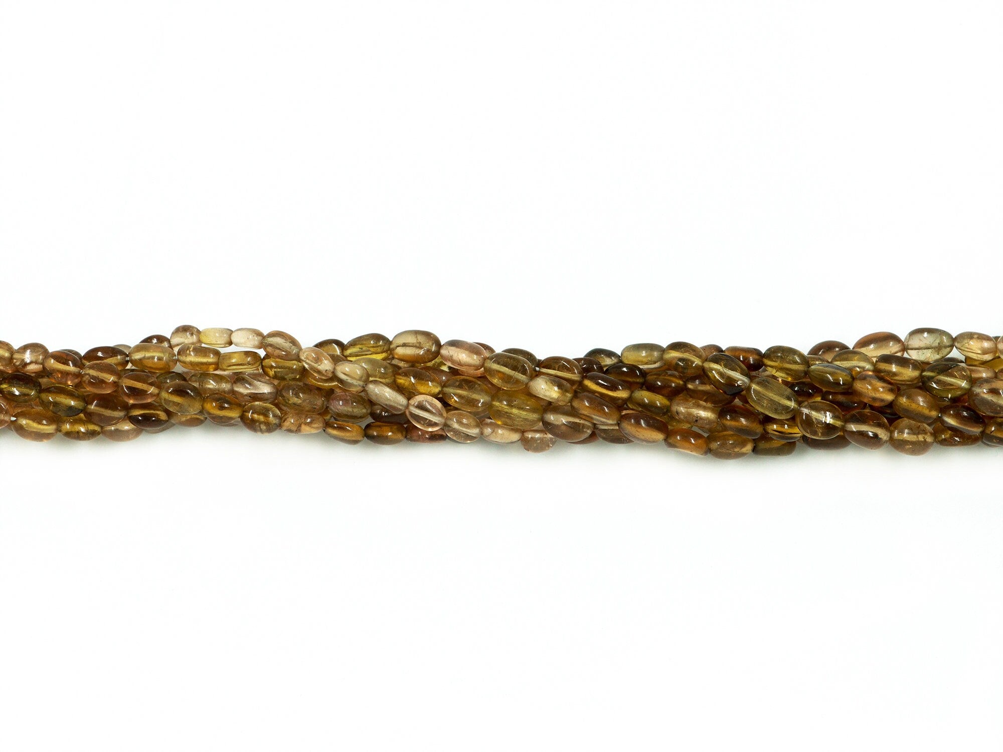 Natural Green Tourmaline Smooth Oval Beads, 3x3.5 mm To 5x7 mm, Green Tourmaline Oval, Tourmaline Jewelry Making Gemstone,18 Inches