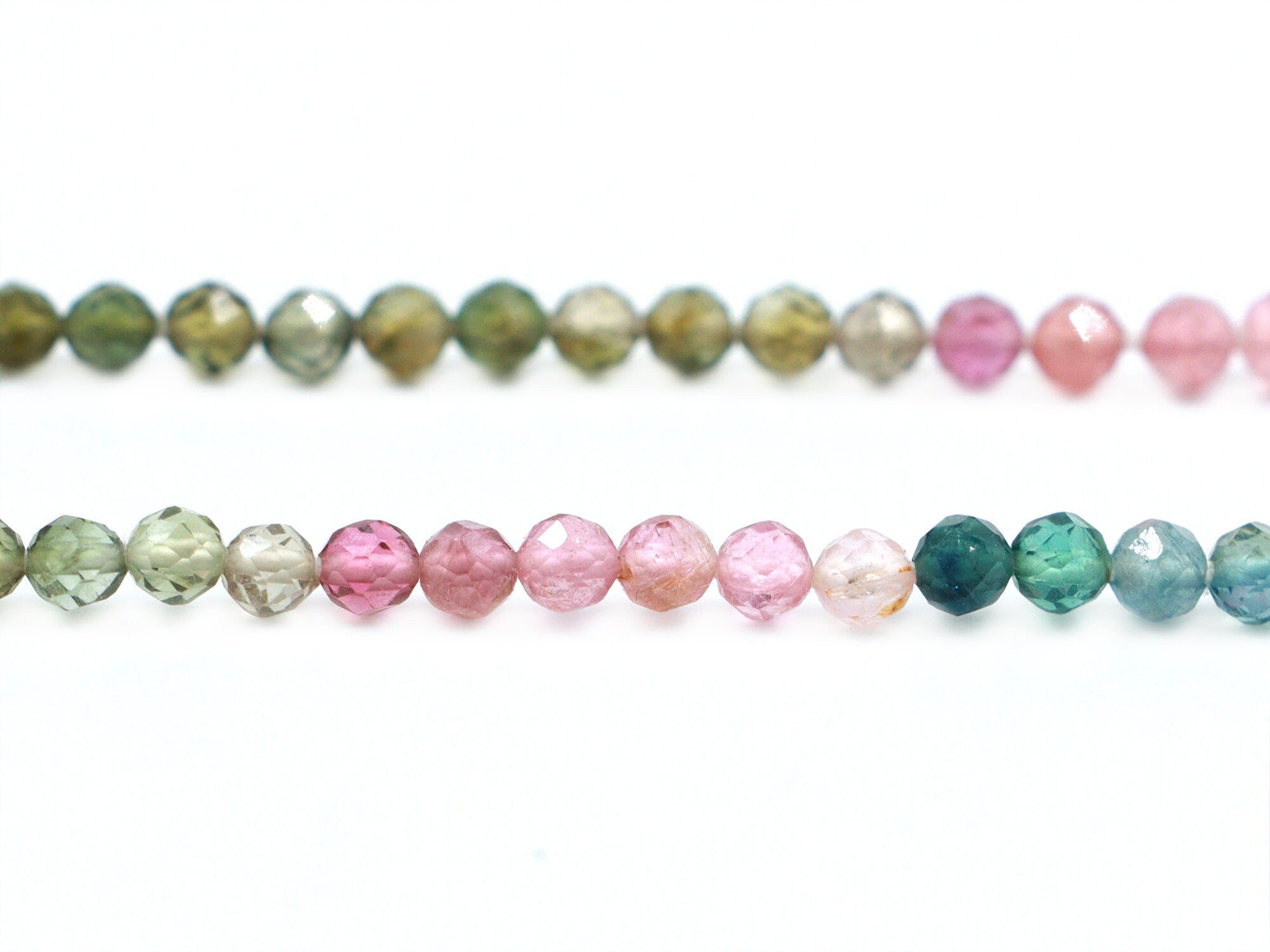 Multi Tourmaline Faceted Round Balls Beads, 3 mm To 3.5 mm, Multi Tourmaline Balls, Multi Tourmaline Jewelry Making Gemstone Balls