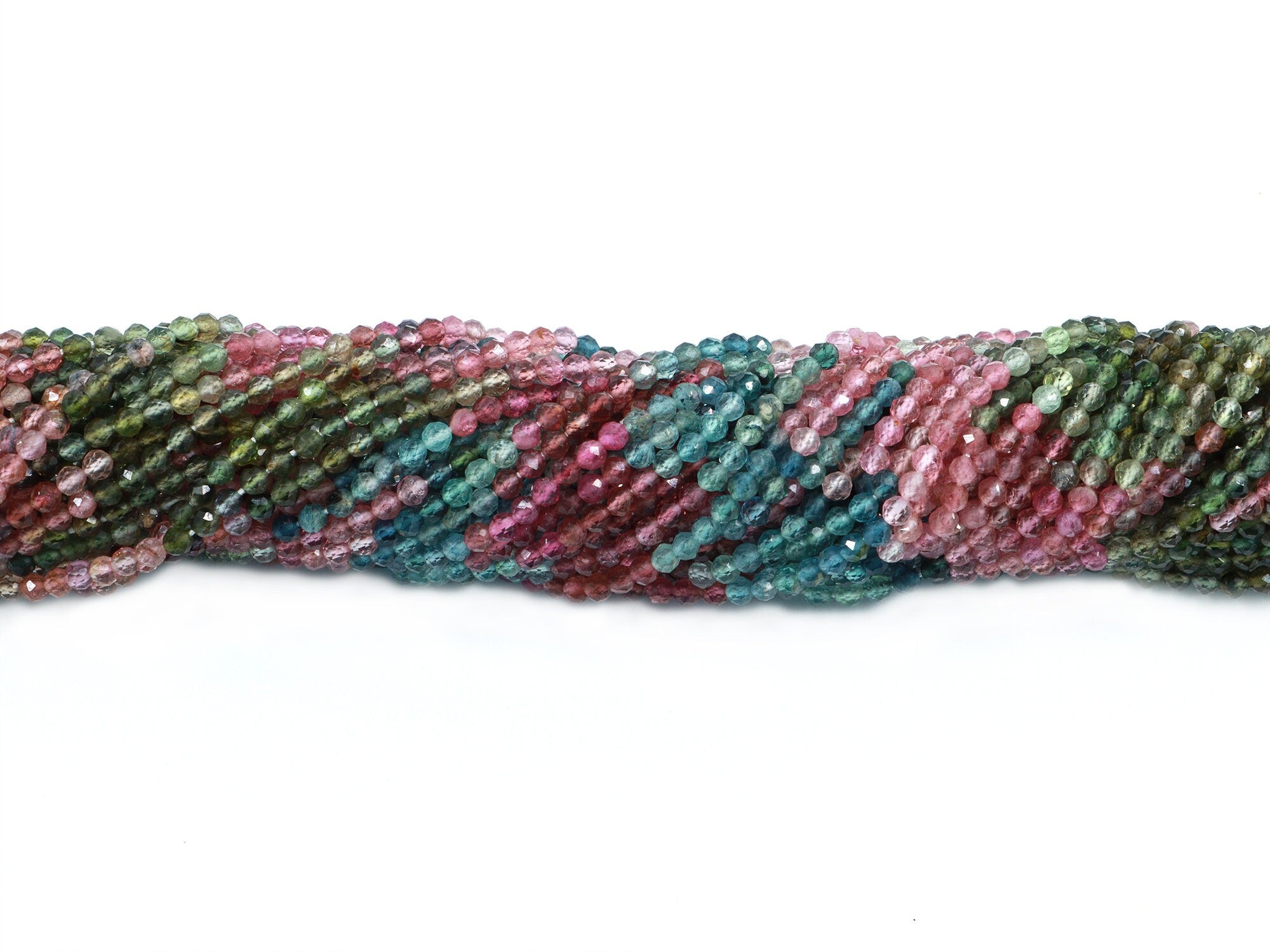 Multi Tourmaline Faceted Round Balls Beads, 3 mm To 3.5 mm, Multi Tourmaline Balls, Multi Tourmaline Jewelry Making Gemstone Balls