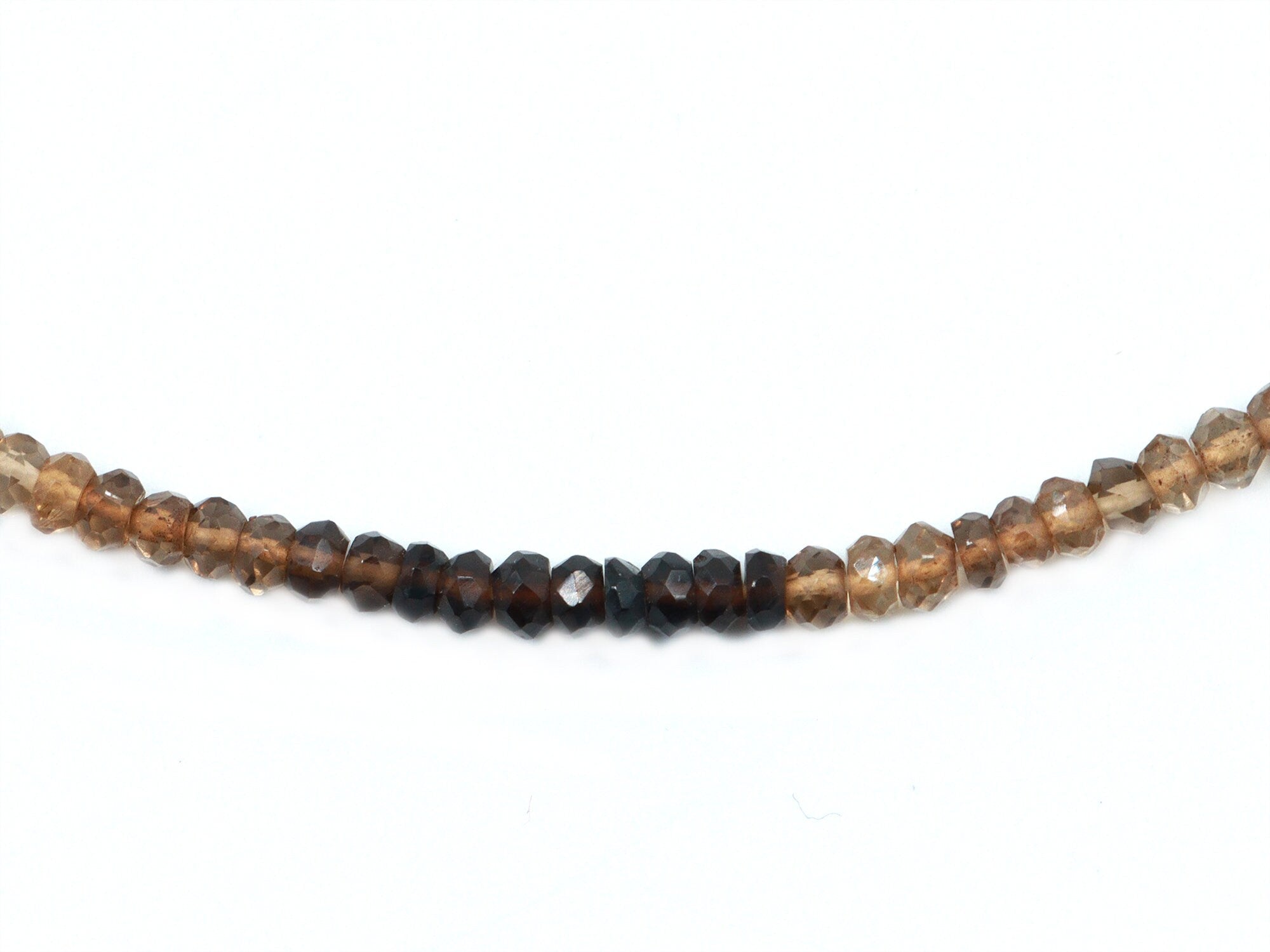 AA Quality Smoky Lemon Quartz Faceted Rondelle Beads, Smoky Lemon Quartz Beads, Quartz Handmade Jewelry Making Gemstone Beads (SKU 1652)