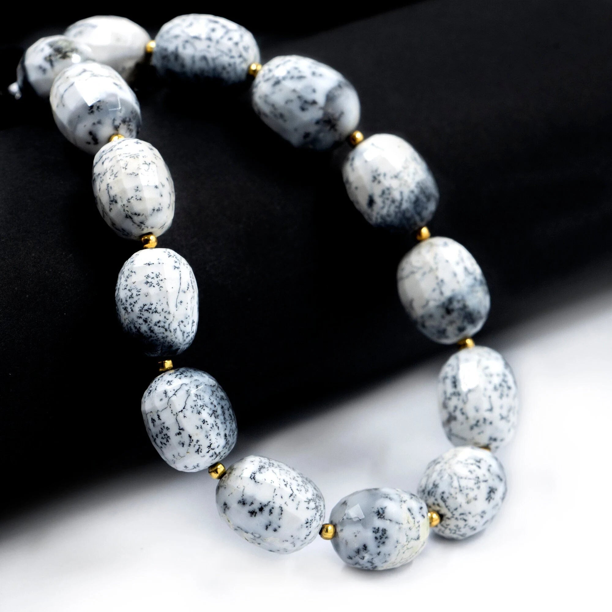 AA Quality Unique Opal Beads, Dendrite Opal Beads, Faceted Oval Beads, 10x12 mm To 11x15 mm Beads, Opal Beads for Jewelry (SKU1561)