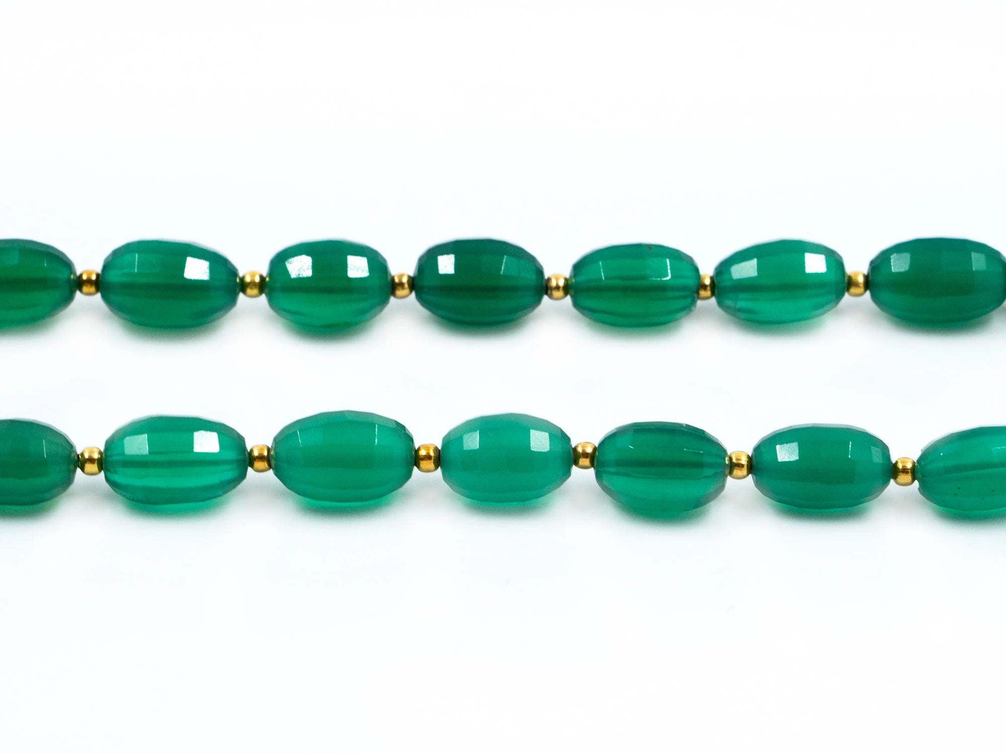 Natural Green Onyx Beads, Faceted Oval Beads, 6.5x9 mm To 8x11 mm Beads, Green Oval Beads, Beads For Jewelry, Gemstone Beads (SKU1562)